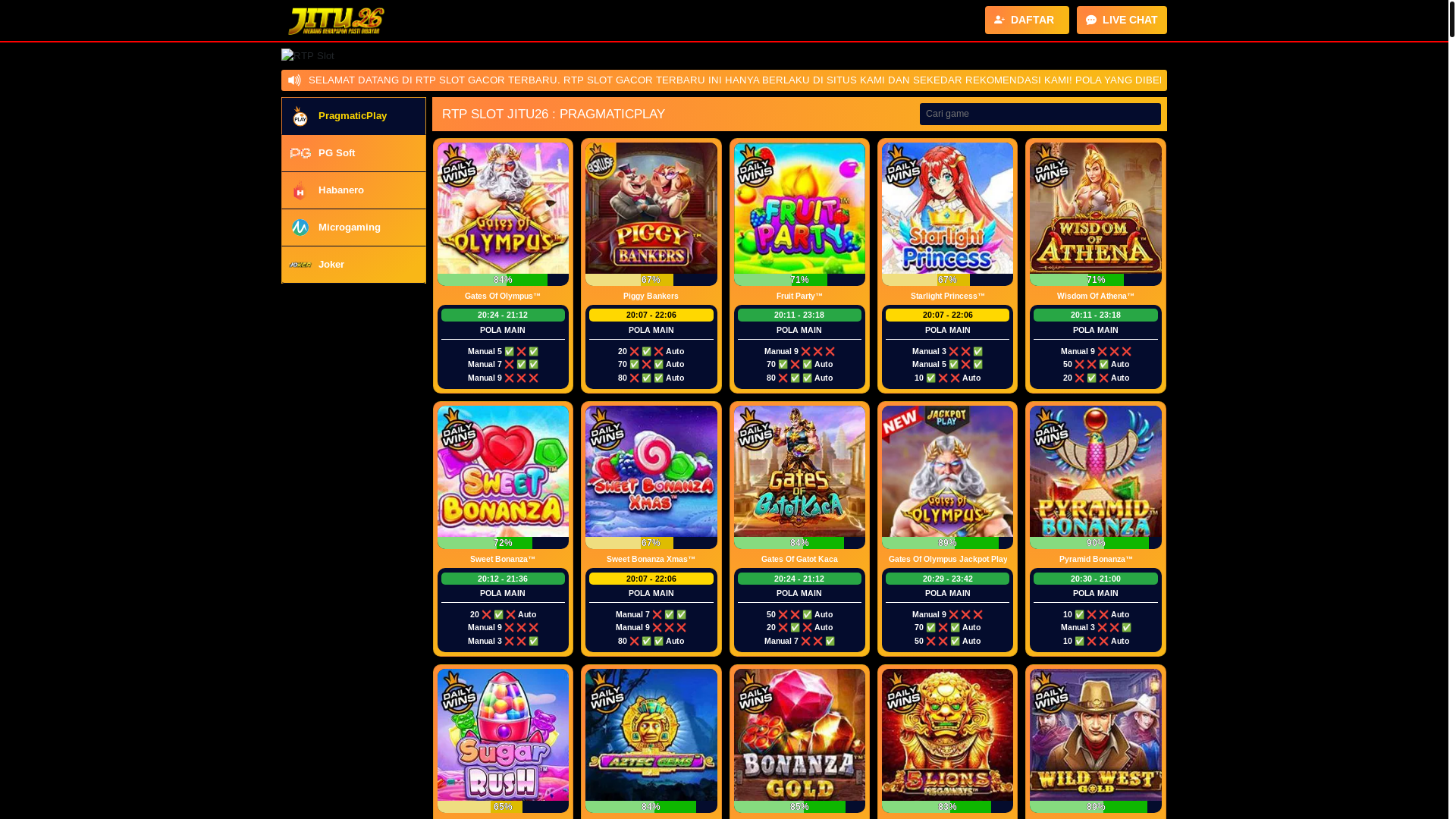 website screenshot of https://rtpjicaplaknewantiipo.pages.dev/