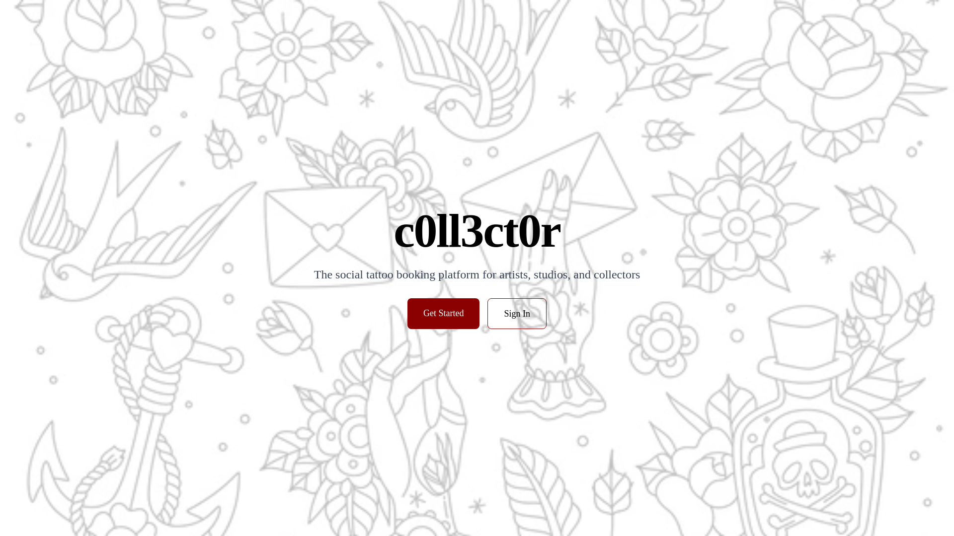 website screenshot of https://c0ll3ct0r.com/