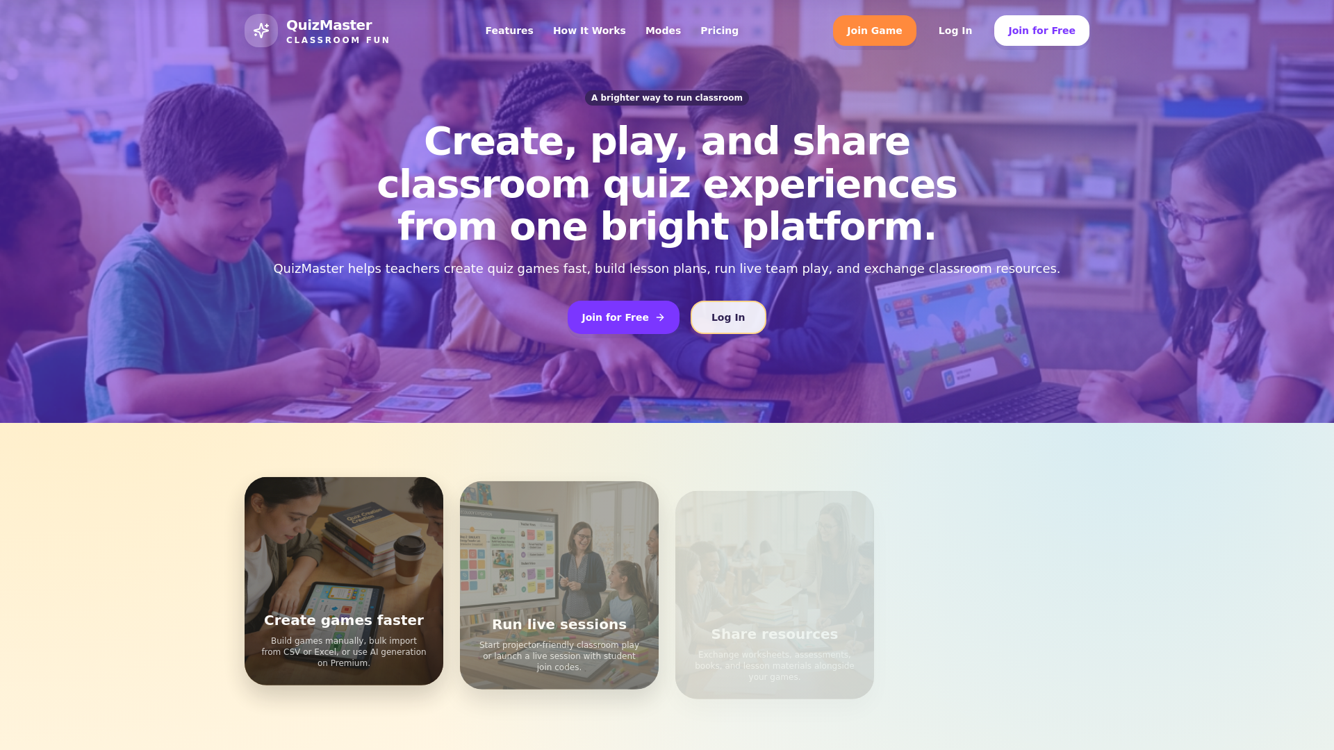 website screenshot of https://quizmaster-j14.pages.dev/