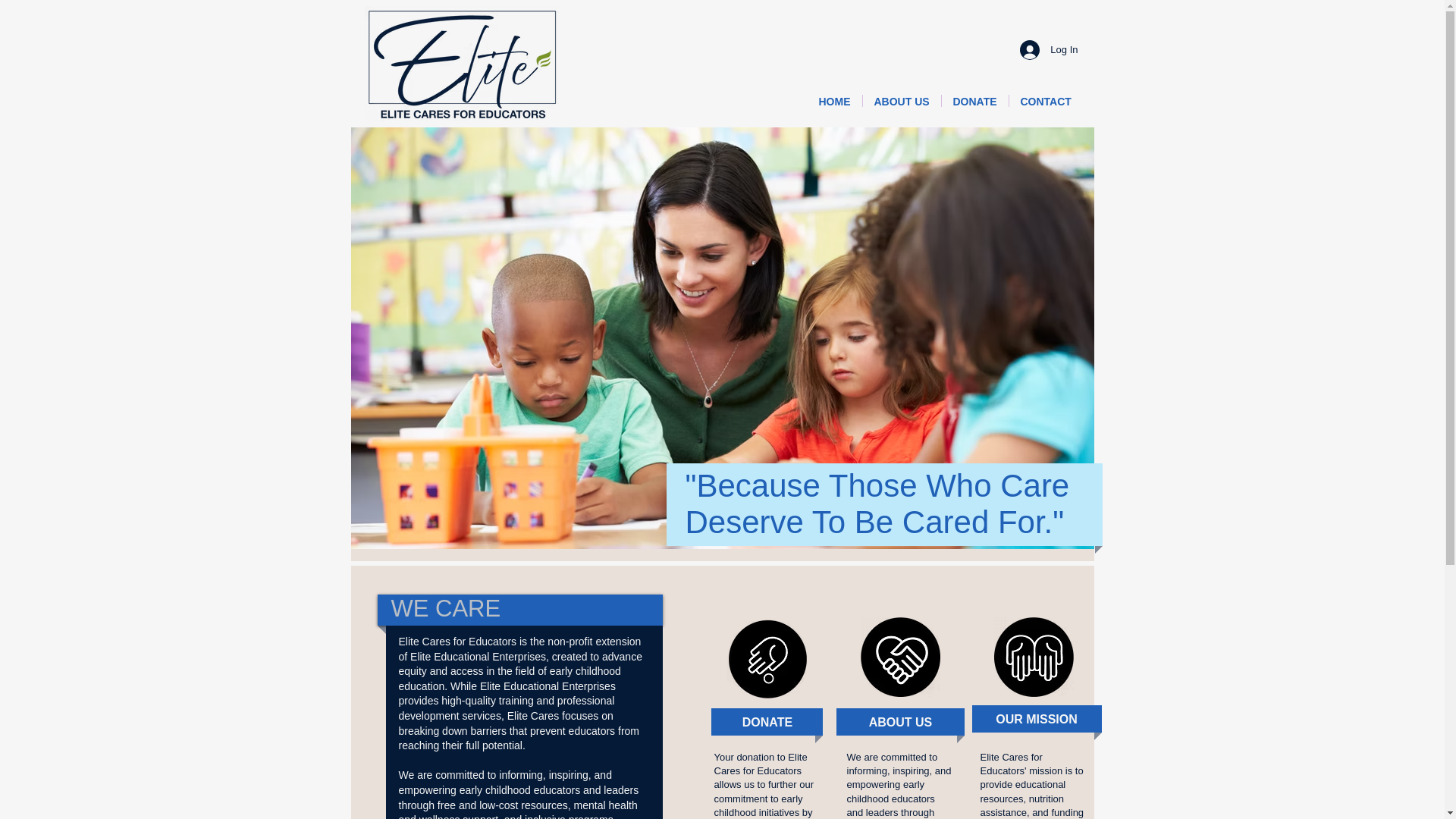 website screenshot of https://elitecaresforeducators.org/