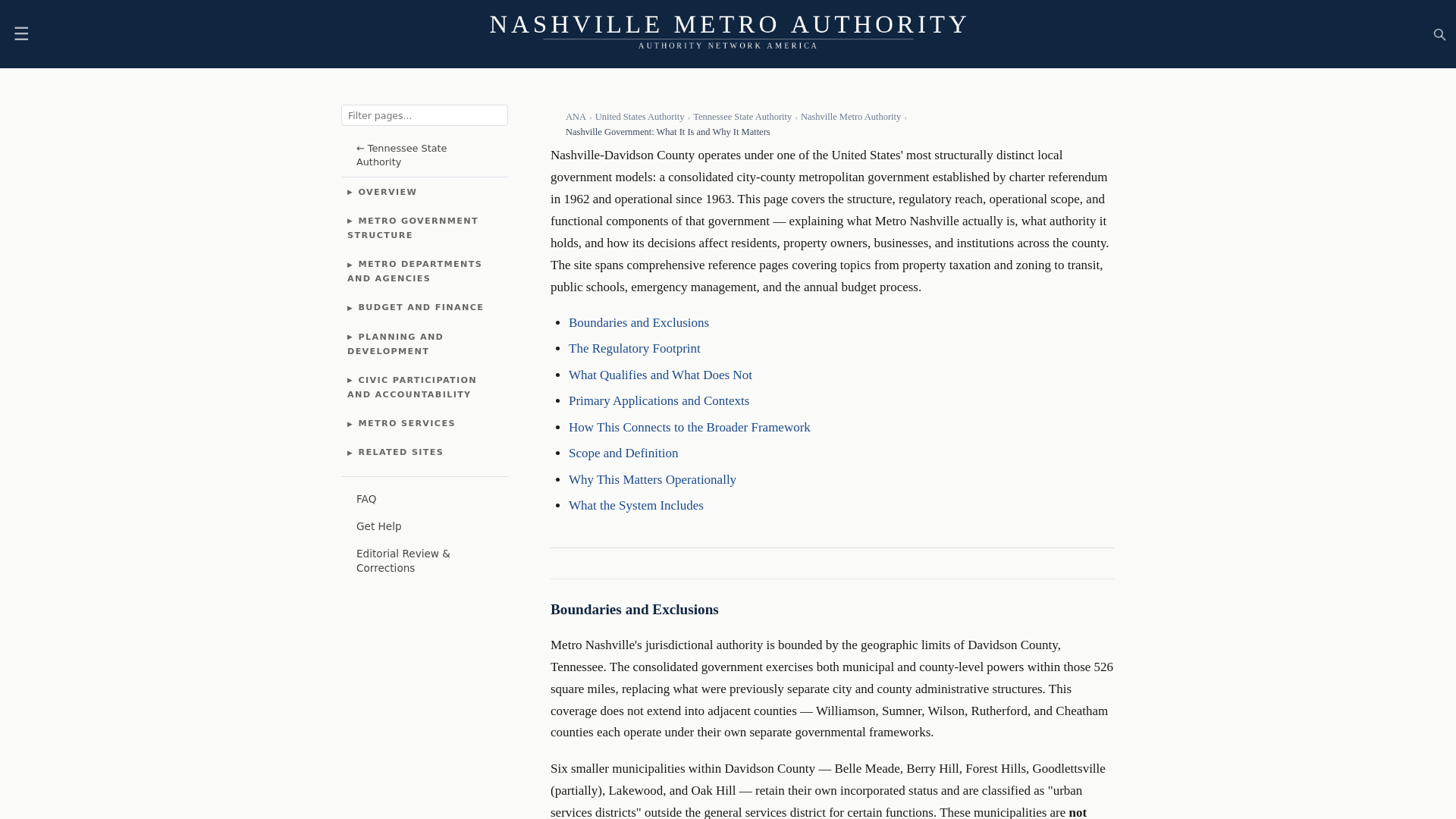 website screenshot of https://nashvillemetroauthority.com/
