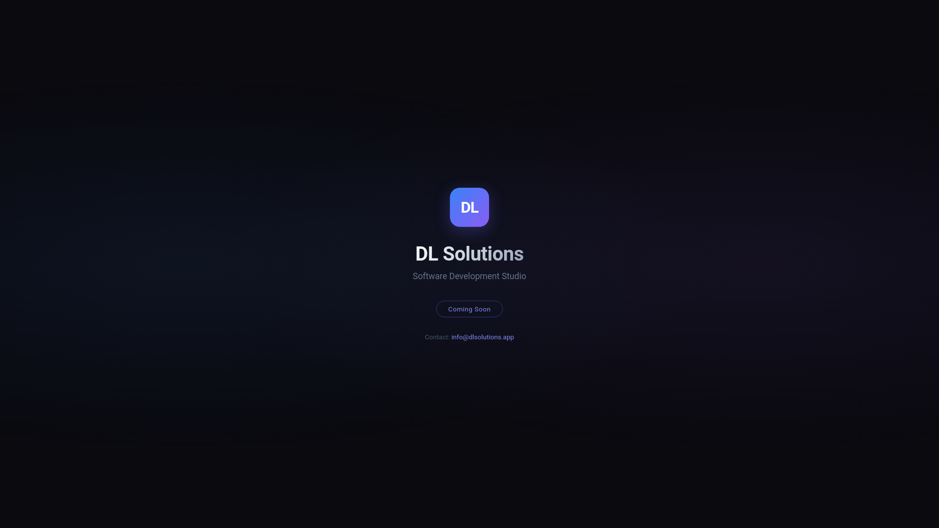 website screenshot of https://dlsolutions.app/
