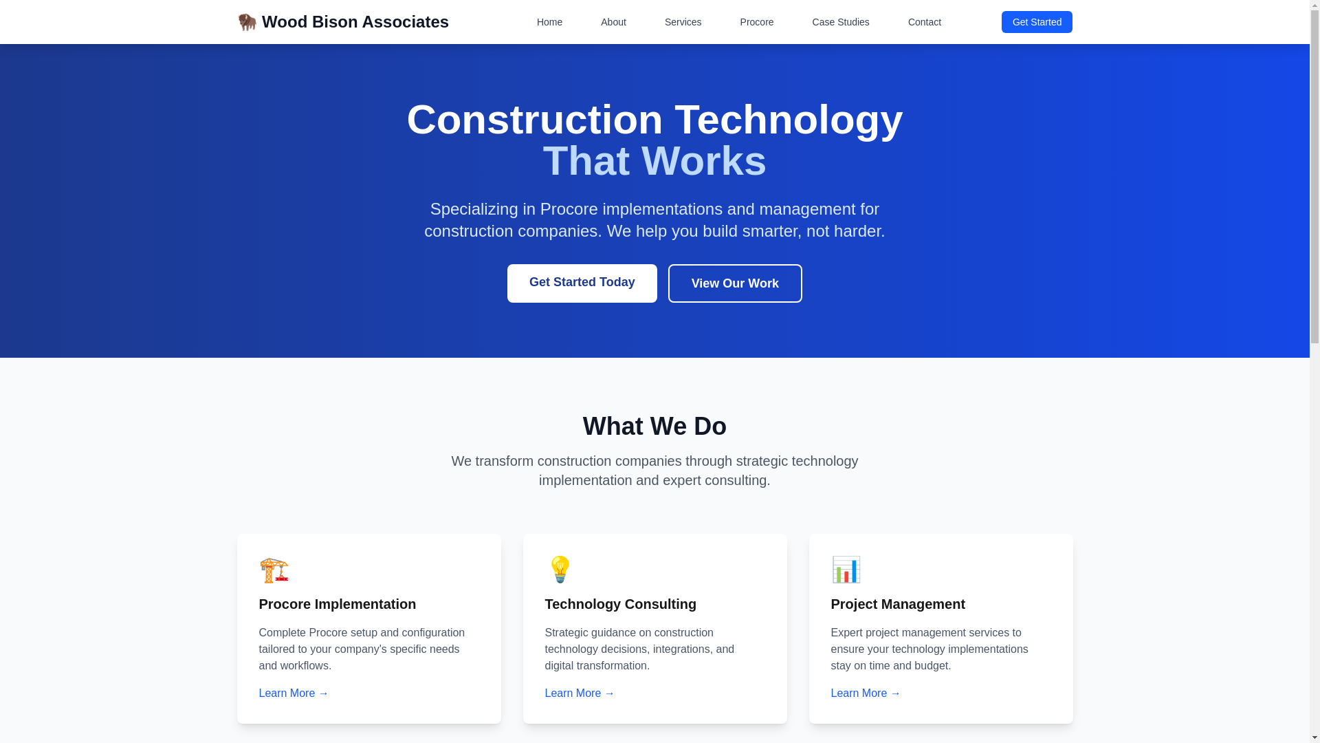 website screenshot of https://bisonprocess.com/