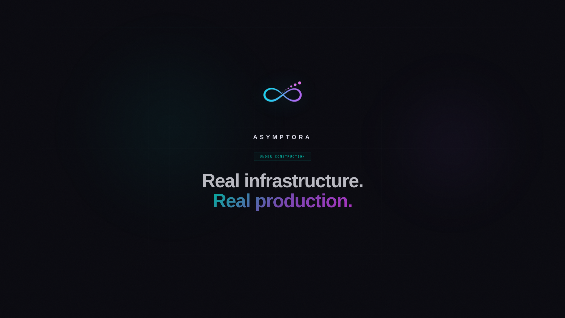 website screenshot of https://asymptora.com/