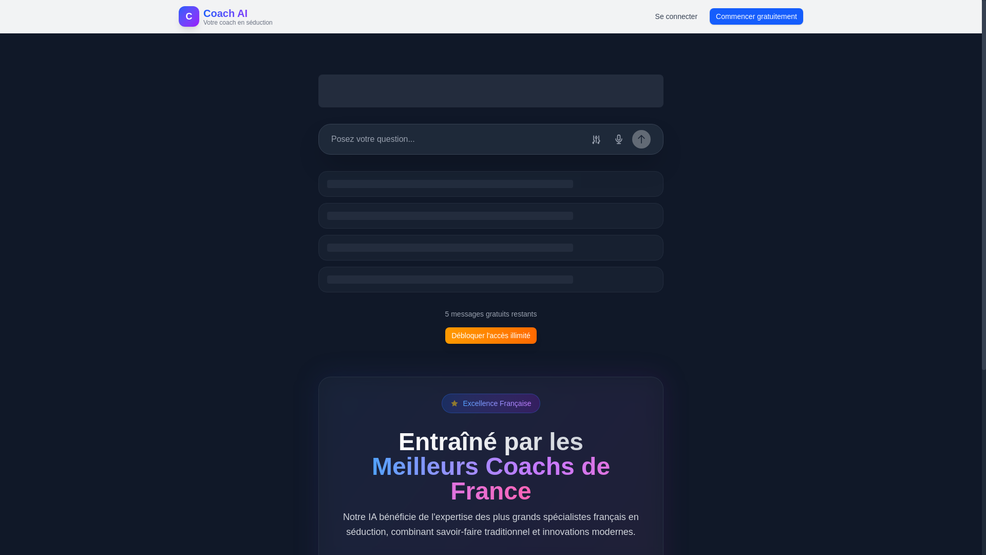 website screenshot of https://coach-seduction-ia.com/