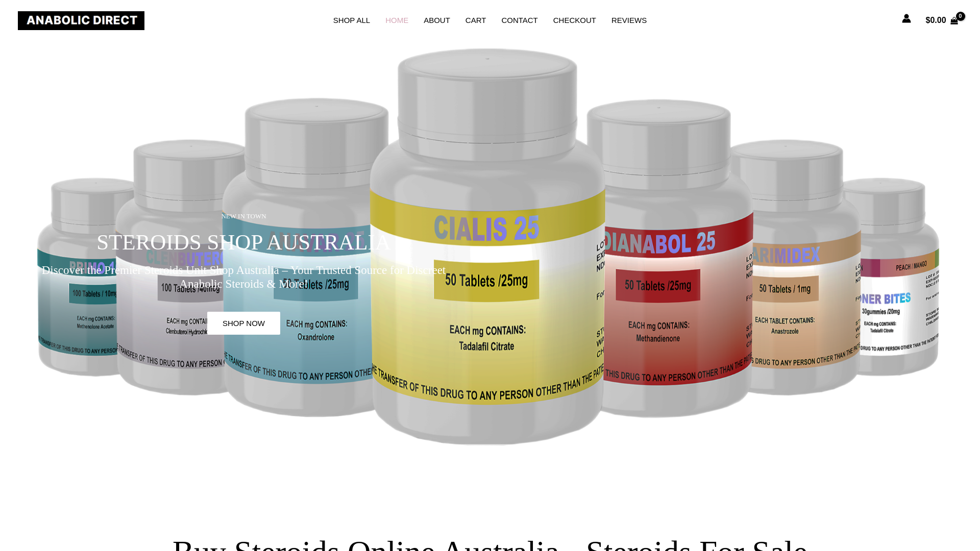 website screenshot of https://anabolicdirectaustralia.com