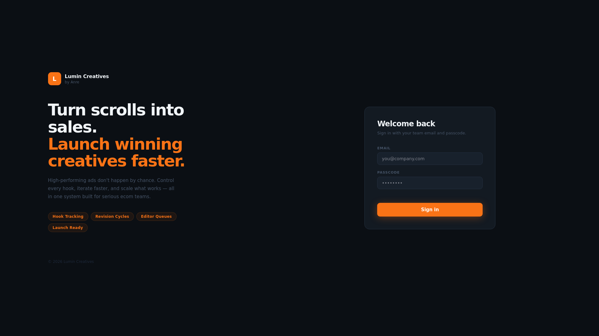 website screenshot of https://lumin-system.pages.dev/