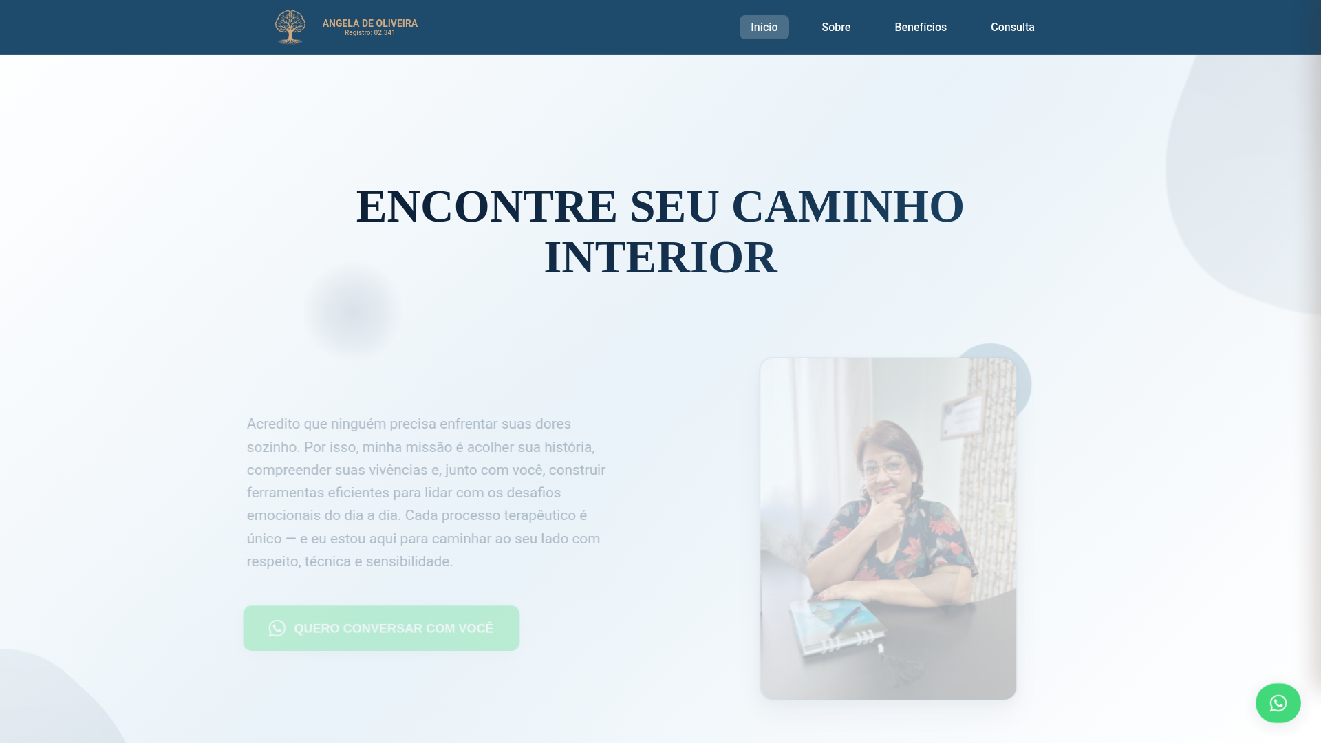 website screenshot of https://terapeutaangelaoliveira.com/