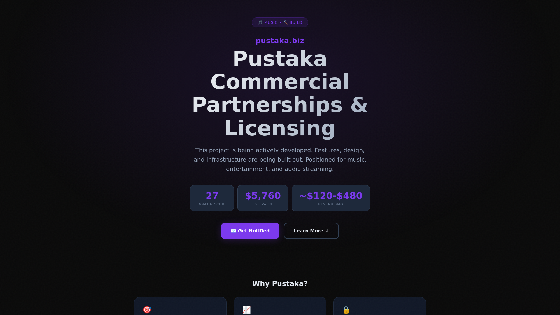 website screenshot of https://pustaka.biz/