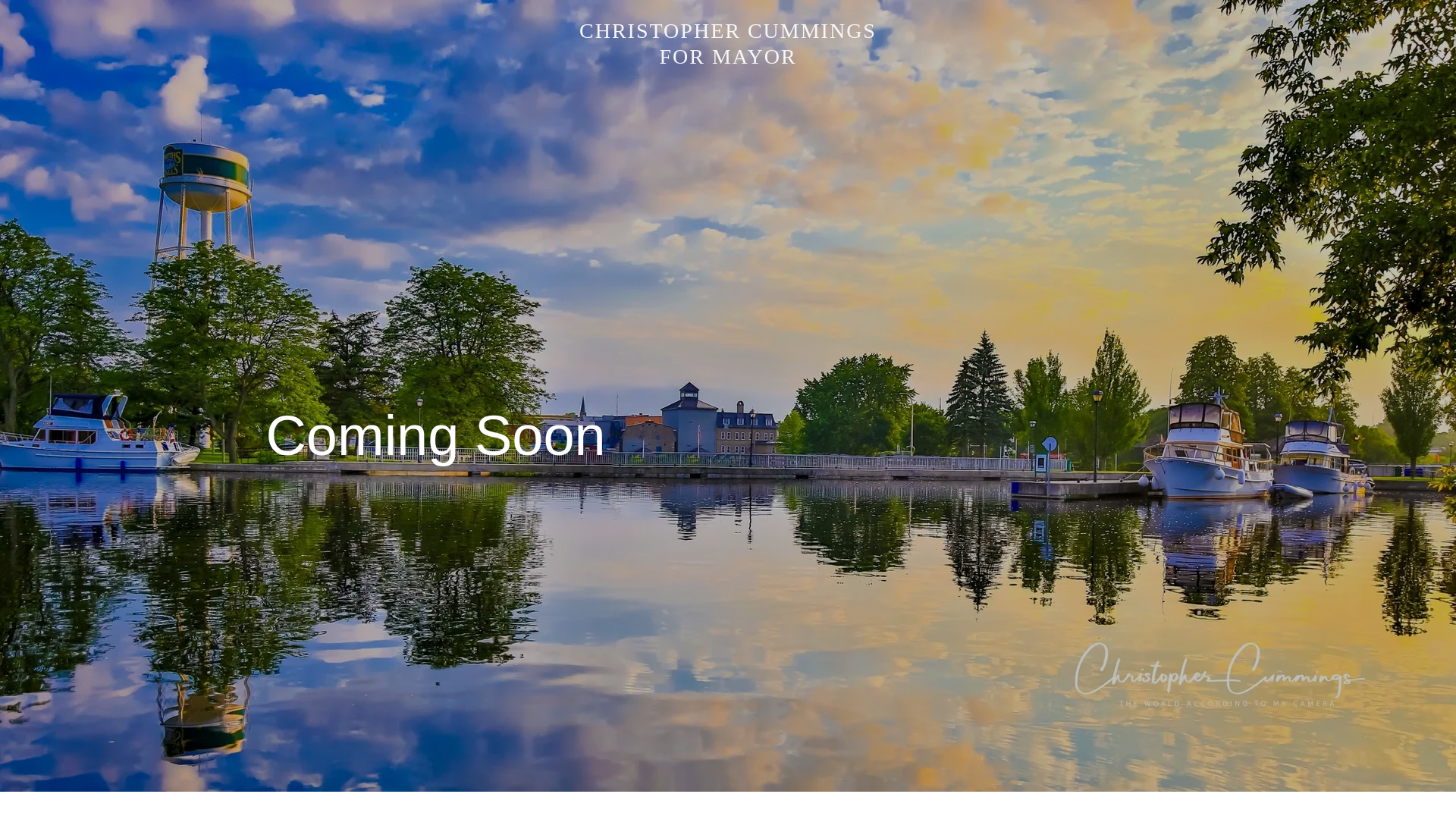 website screenshot of https://cummingsformayor.ca/