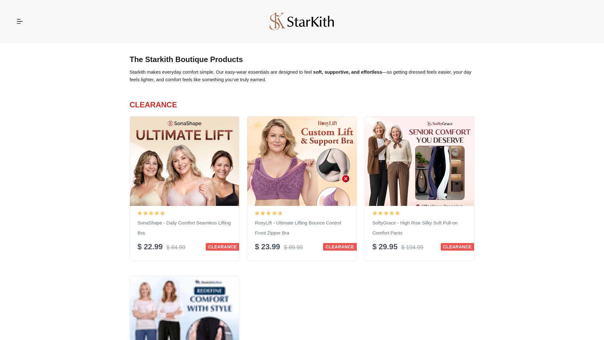 website screenshot of https://starkith.com