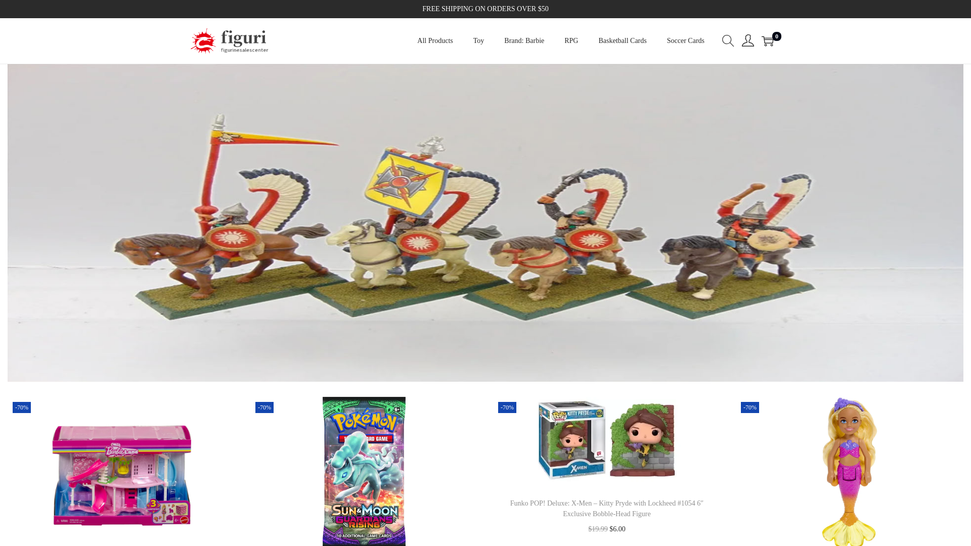 website screenshot of https://figurinesalescenter.com/