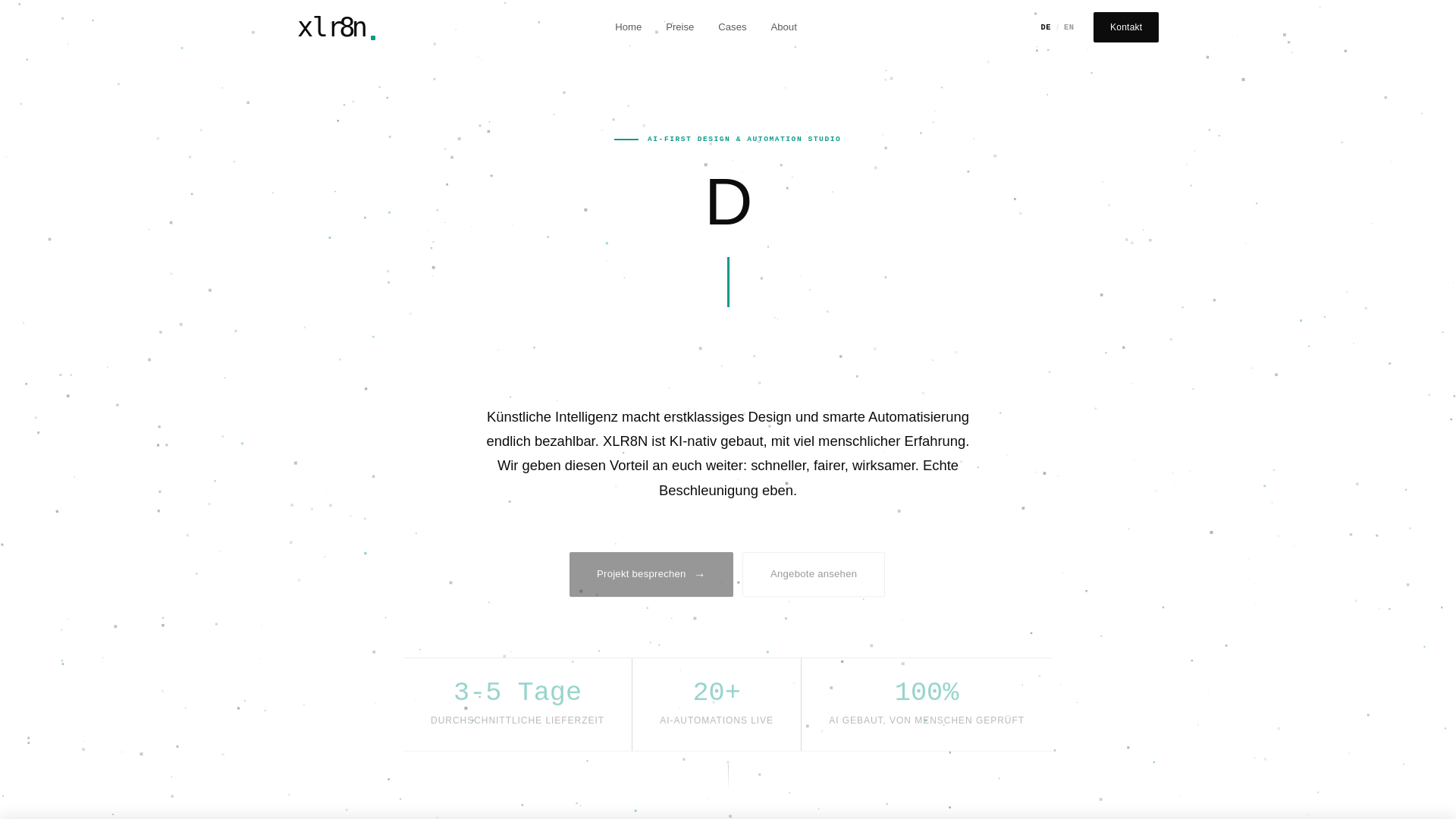 website screenshot of https://xlr8n-website.pages.dev/