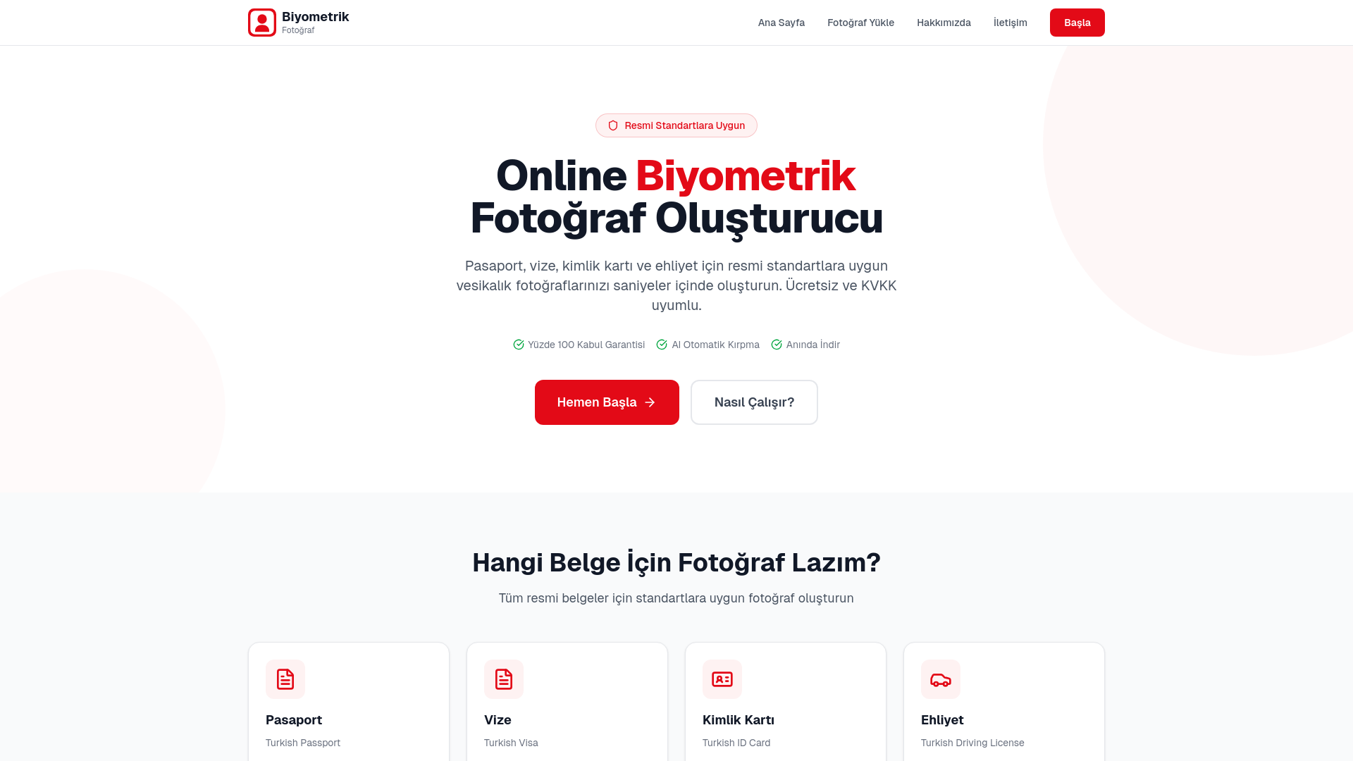 website screenshot of https://biyometrikfotograf.pages.dev/