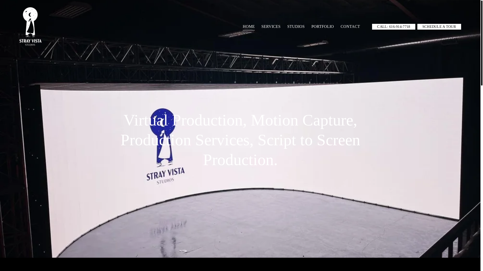 website screenshot of https://strayvistacreative.com/