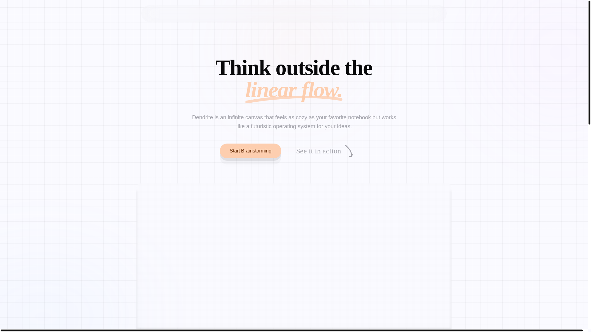 website screenshot of https://dendriteapp.com/