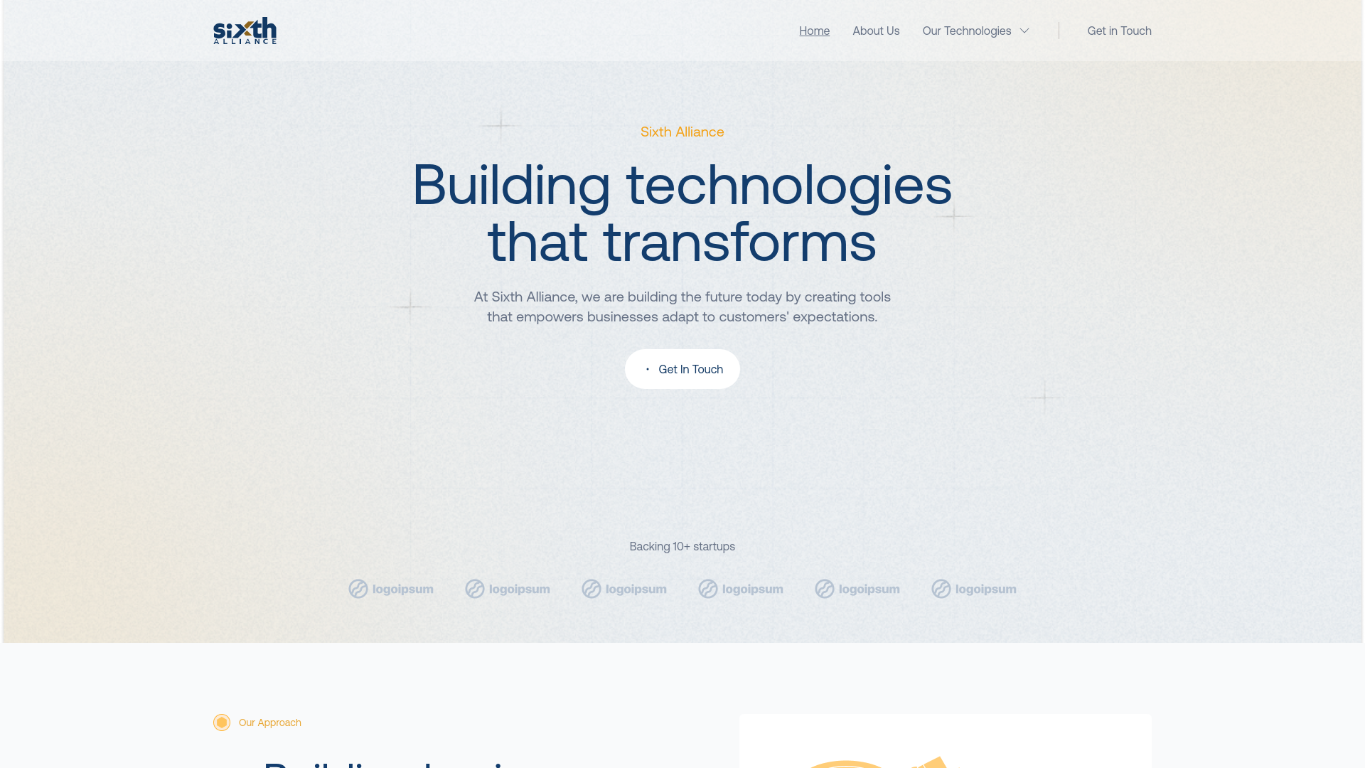 website screenshot of https://sixthalliance-website.pages.dev/