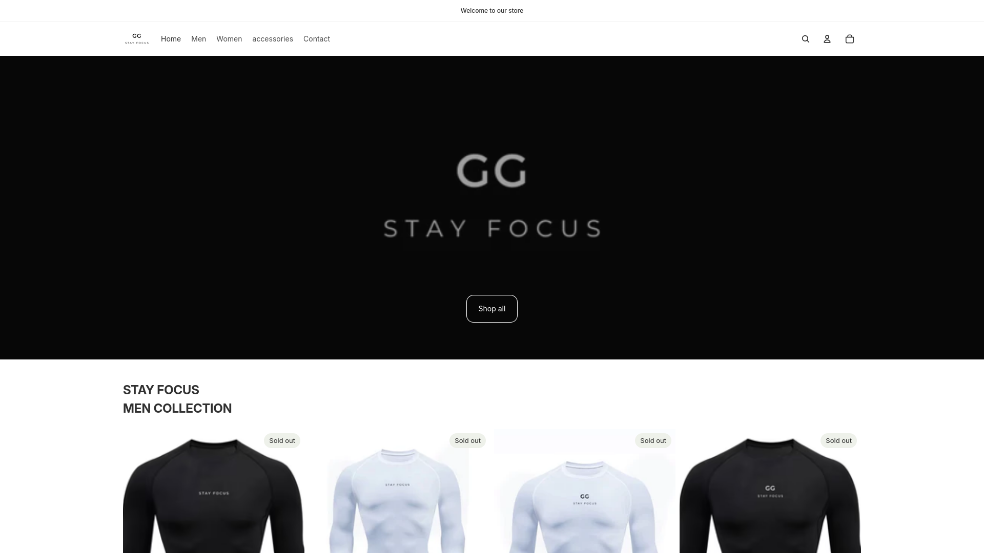 website screenshot of https://stayfocusgg.com/