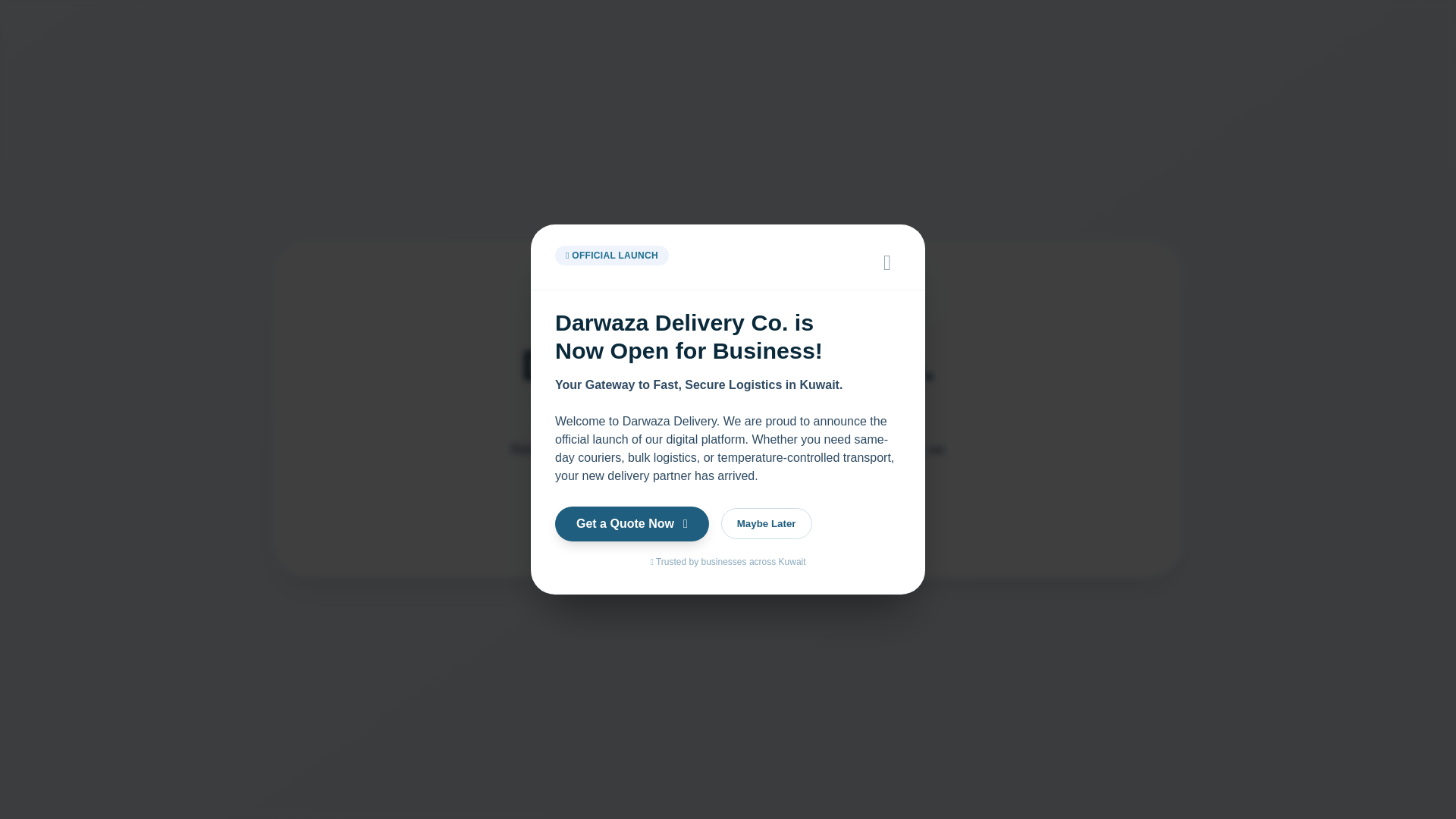 website screenshot of https://darwazadelivery.com/
