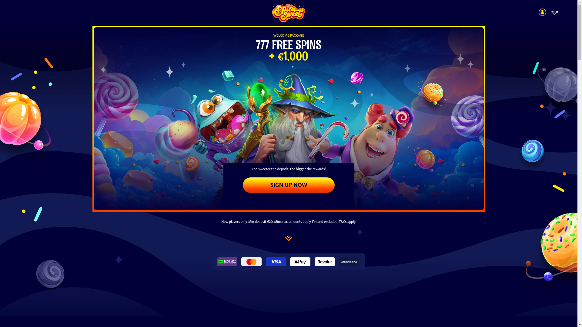 website screenshot of https://landing-temp-spinsweet-stg.pages.dev/