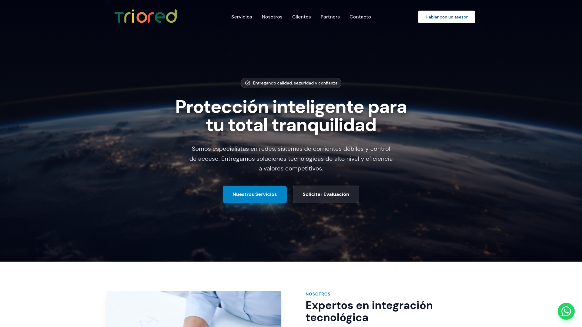 website screenshot of https://triored-web.pages.dev/