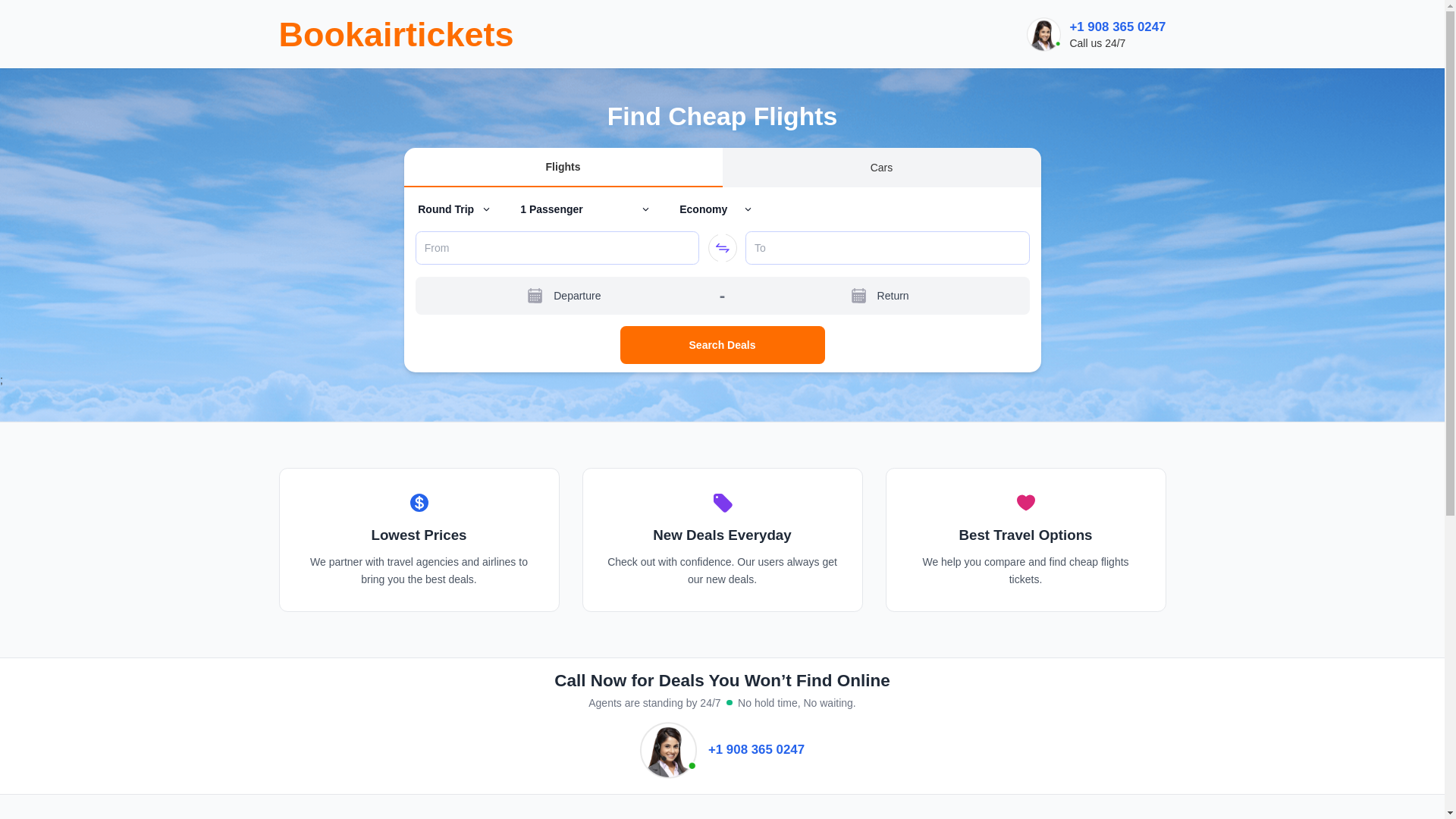 website screenshot of https://bookairtickets.xyz/
