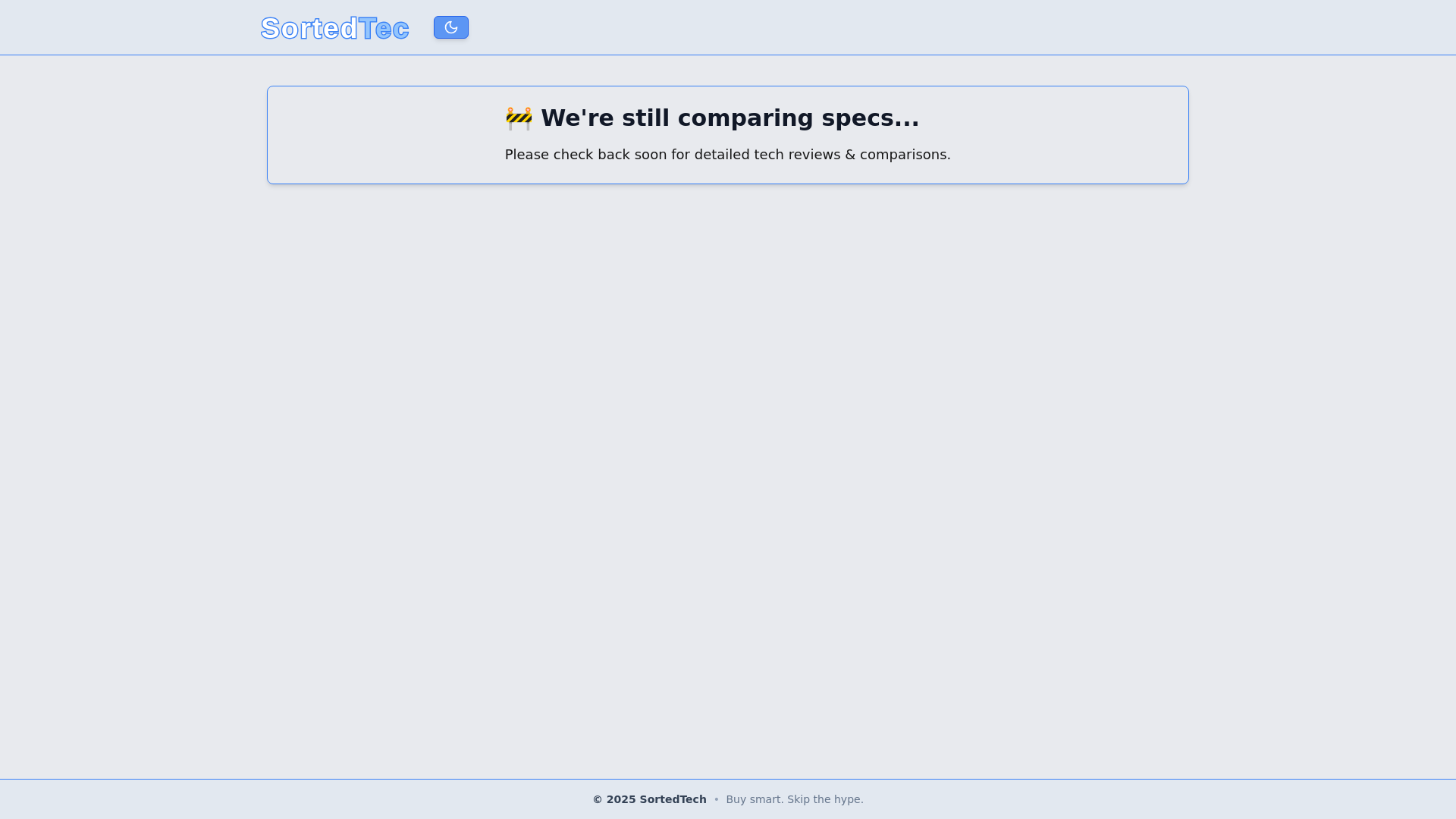 website screenshot of https://sortedtech.pages.dev/