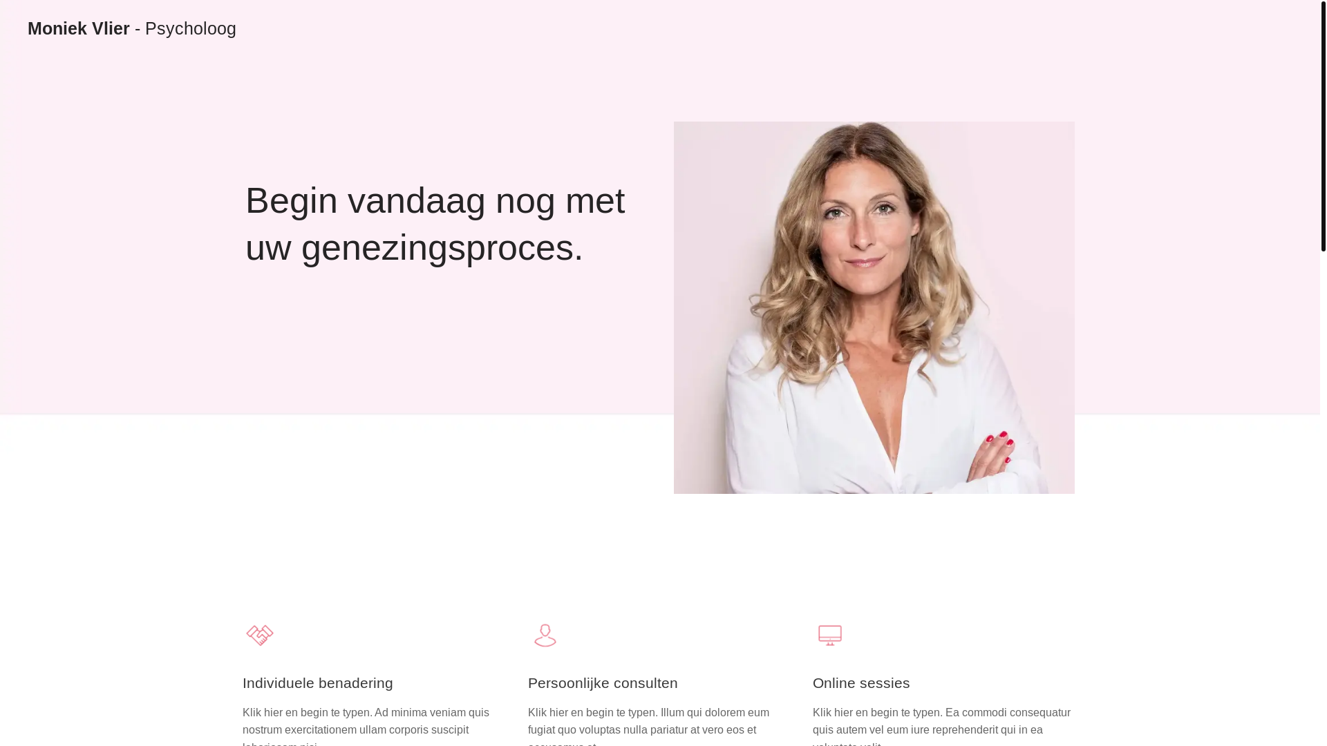 website screenshot of https://dedroomvangersvansannie.nl/