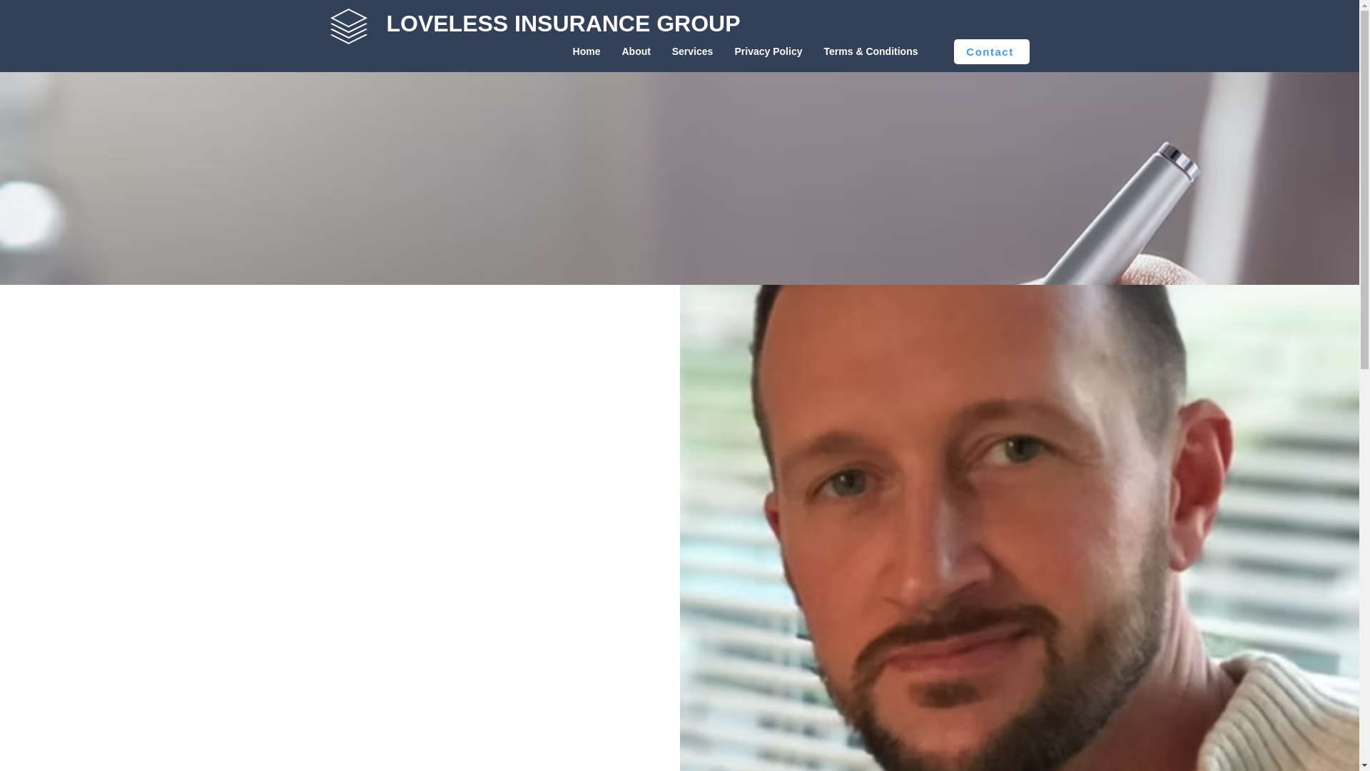website screenshot of https://lovelessinsurancegroup.net/