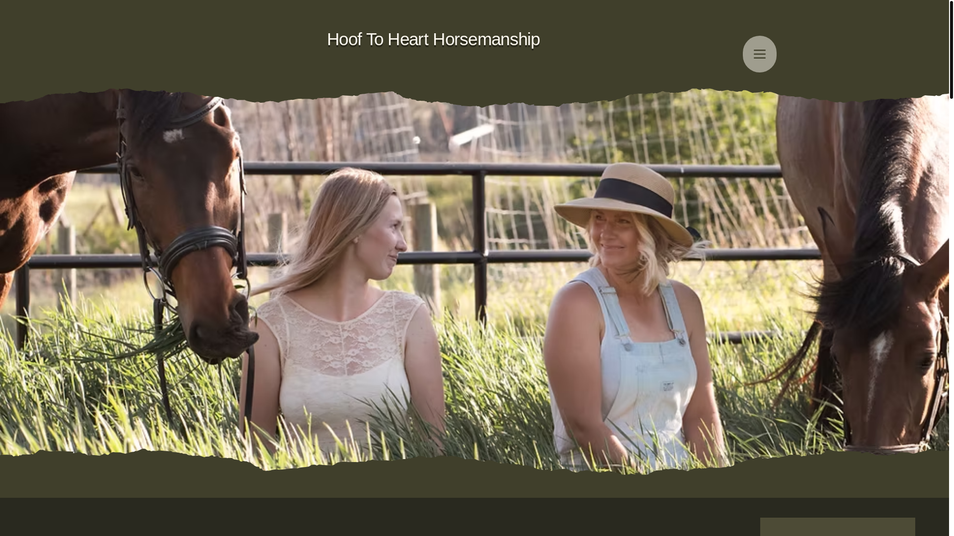 website screenshot of https://hooftohearthorsemanship.ca/