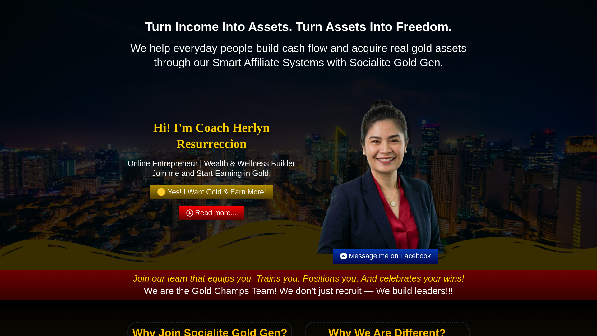 website screenshot of https://coachherlyngres.com/