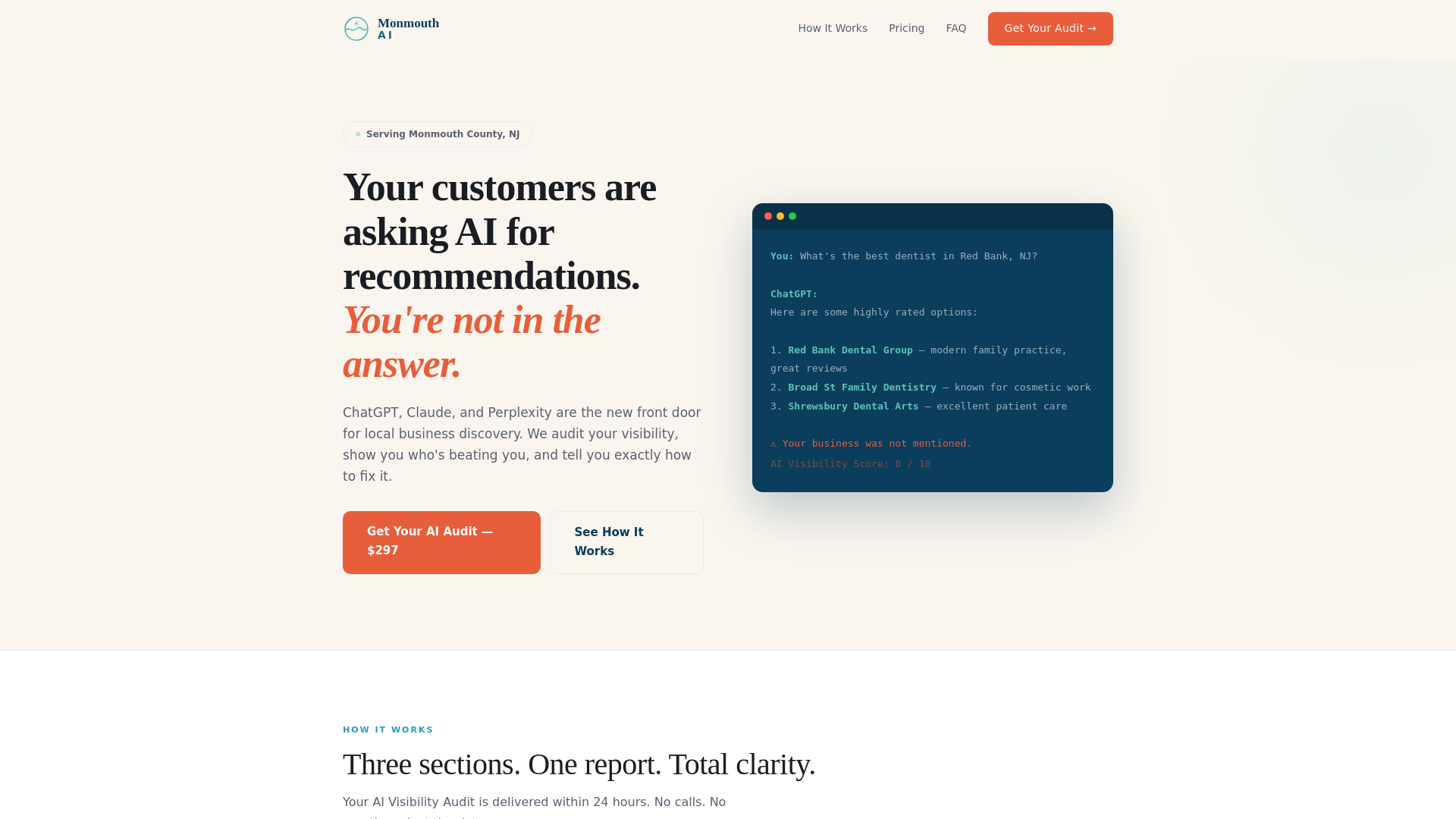 website screenshot of https://monmouthailocal.com/