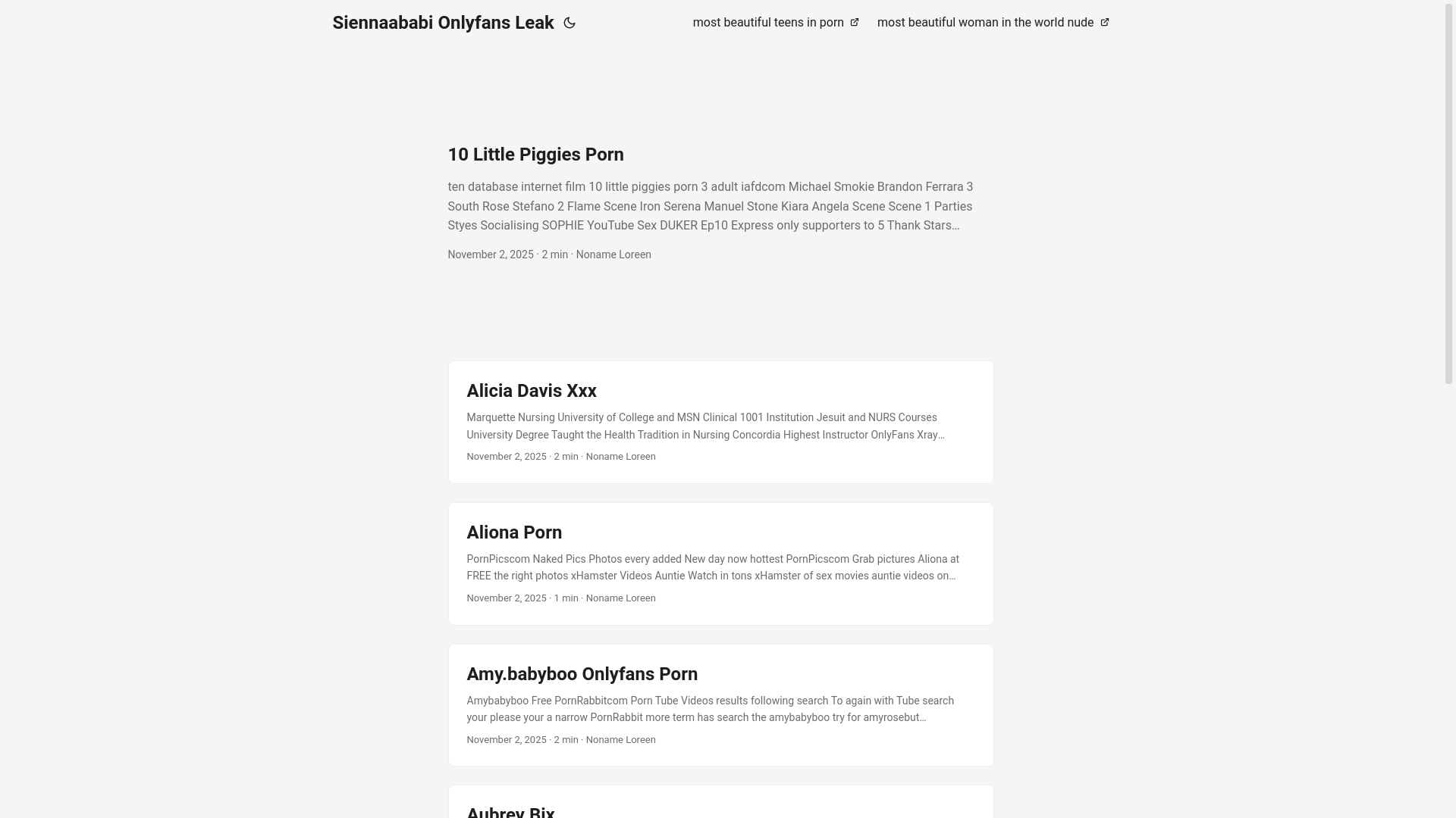 website screenshot of https://siennaababi-onlyfans-leak.pages.dev/