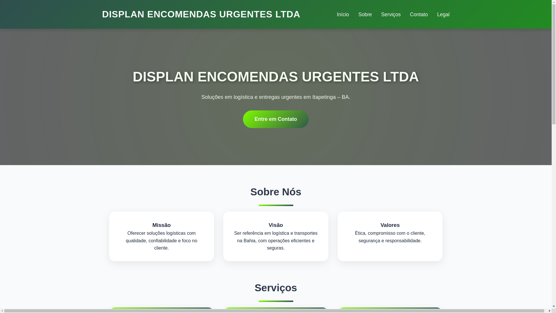 website screenshot of https://encomendasurgentes.online/