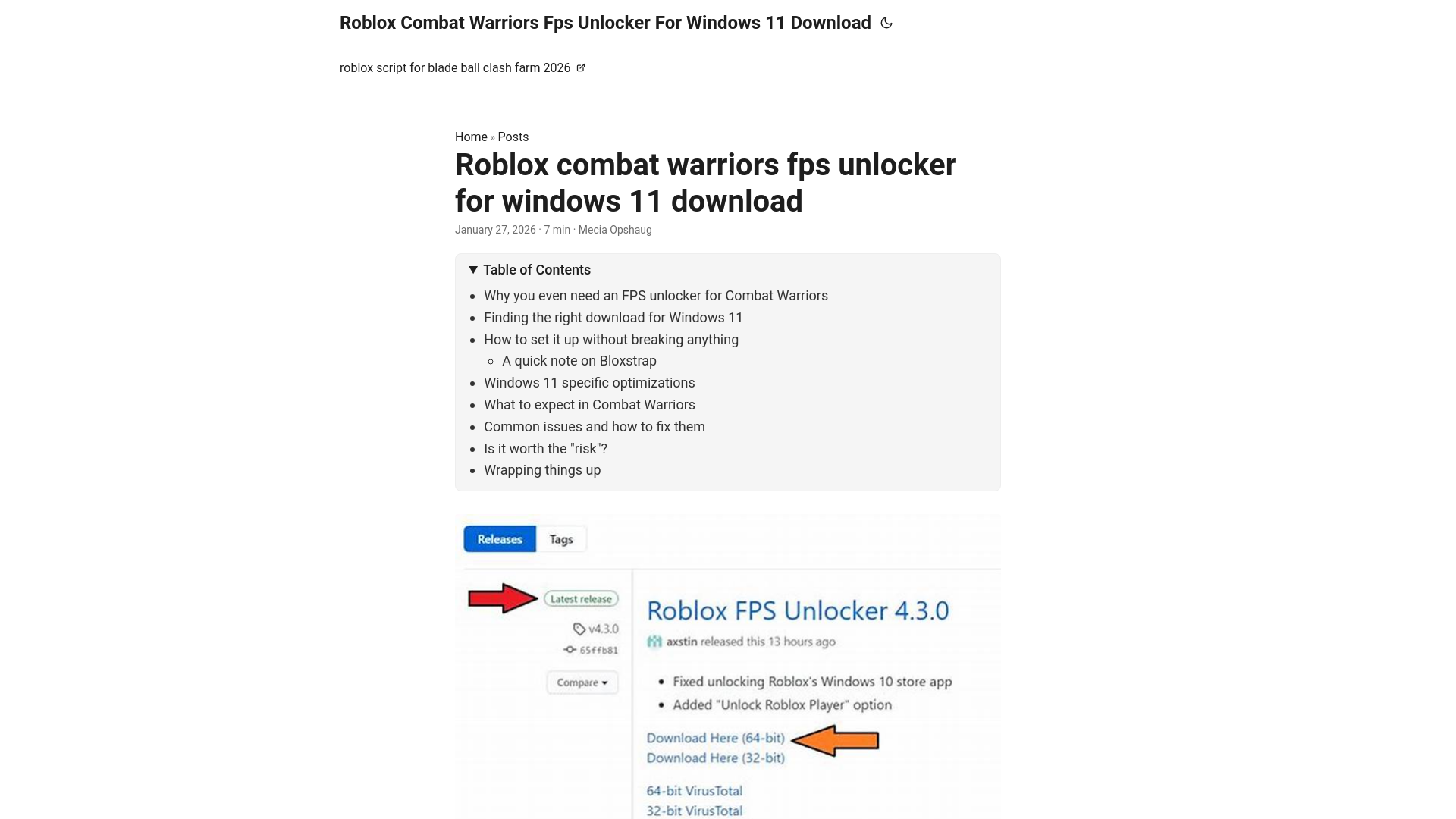 website screenshot of https://roblox-combat-warriors-fps-unlocker-for-windows-11-downl.pages.dev/