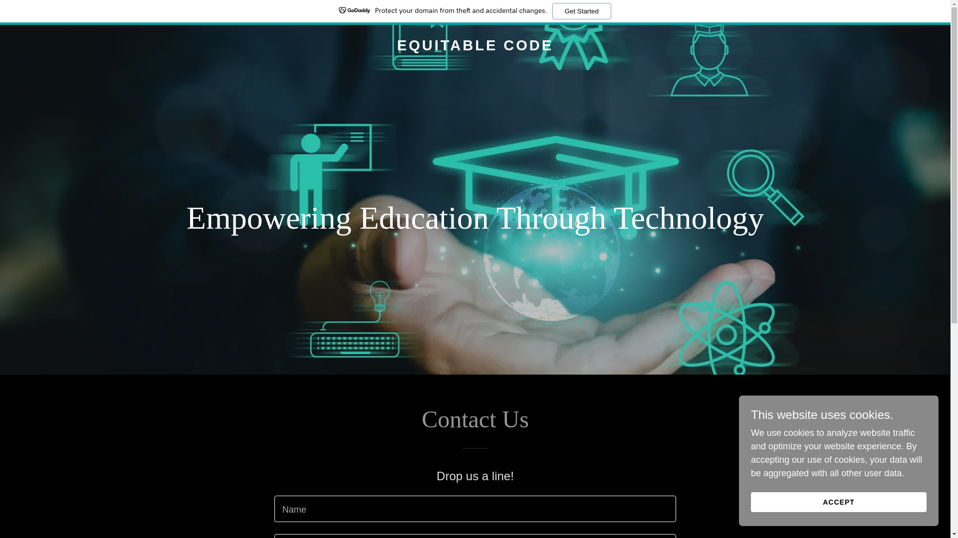 website screenshot of https://equitablecode.com/