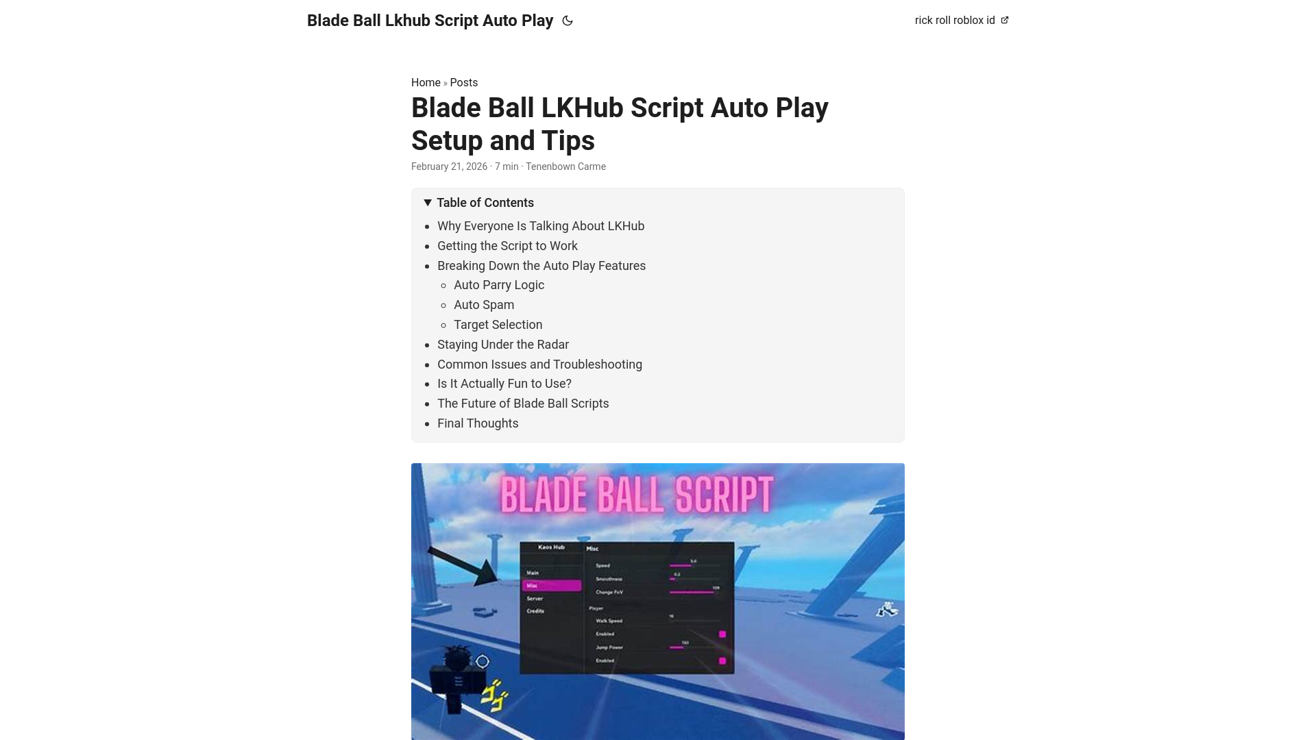 website screenshot of https://blade-ball-lkhub-script-auto-play.pages.dev/