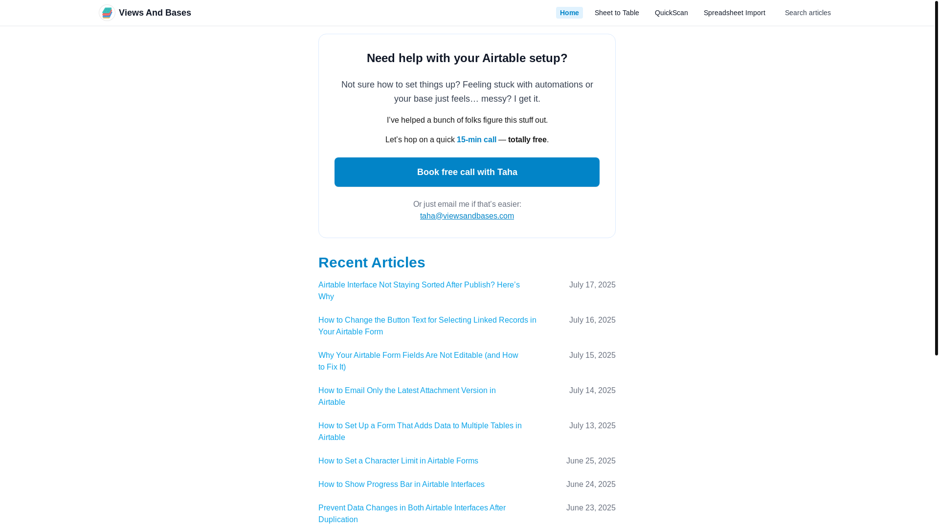 website screenshot of https://views-and-bases.pages.dev/