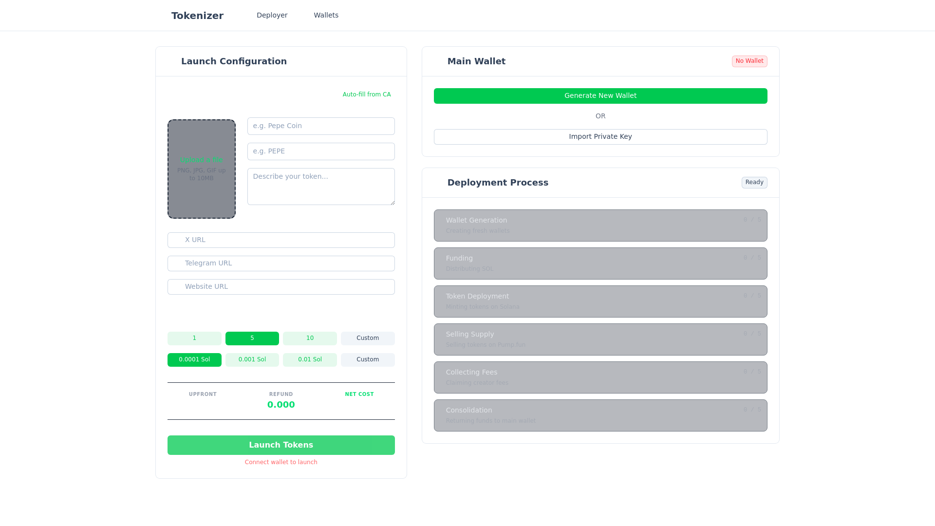 website screenshot of https://spamdotfun.pages.dev/