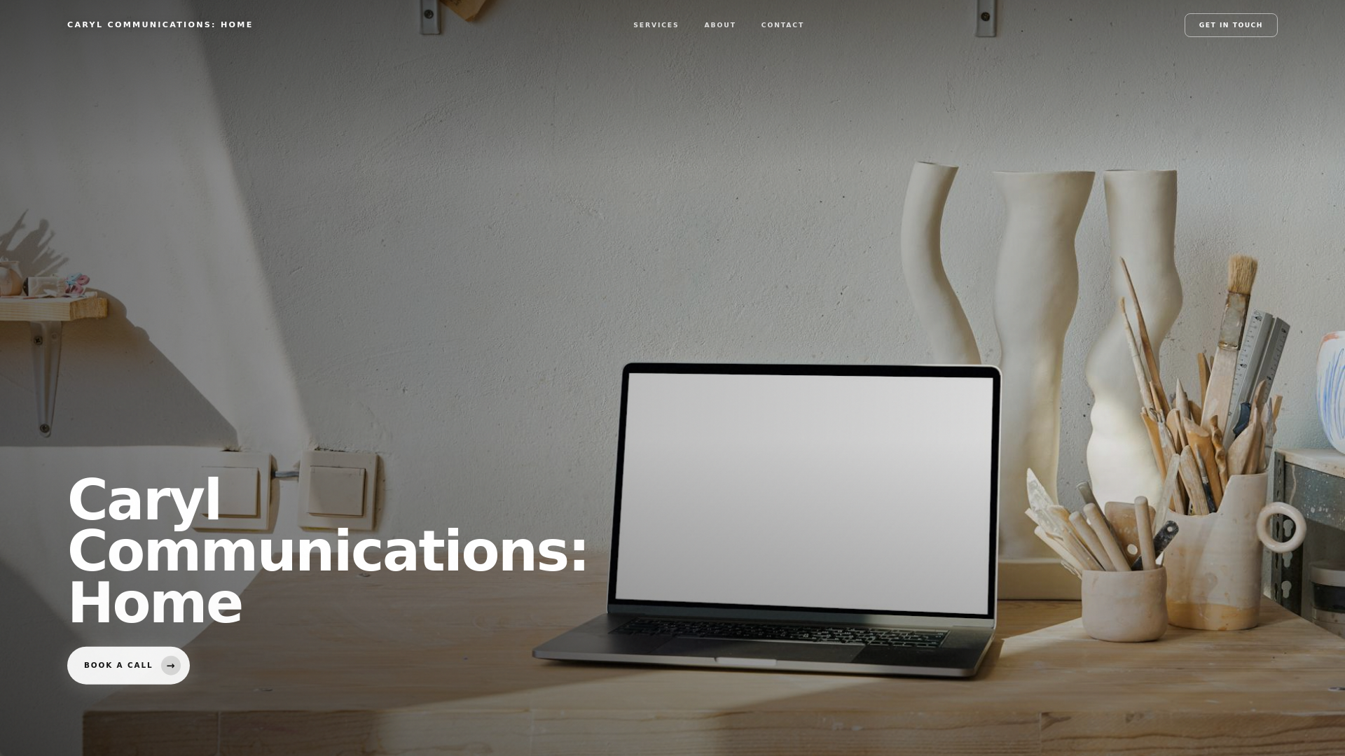 website screenshot of https://commandf-caryl-communications-home.pages.dev/