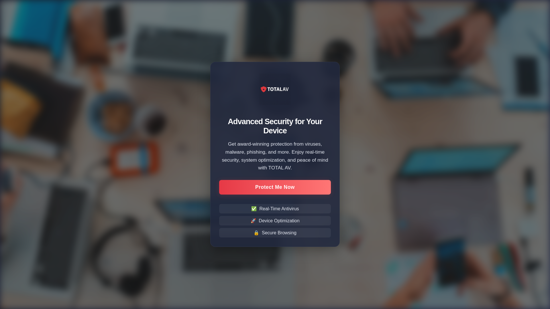 website screenshot of https://avprotection.store/
