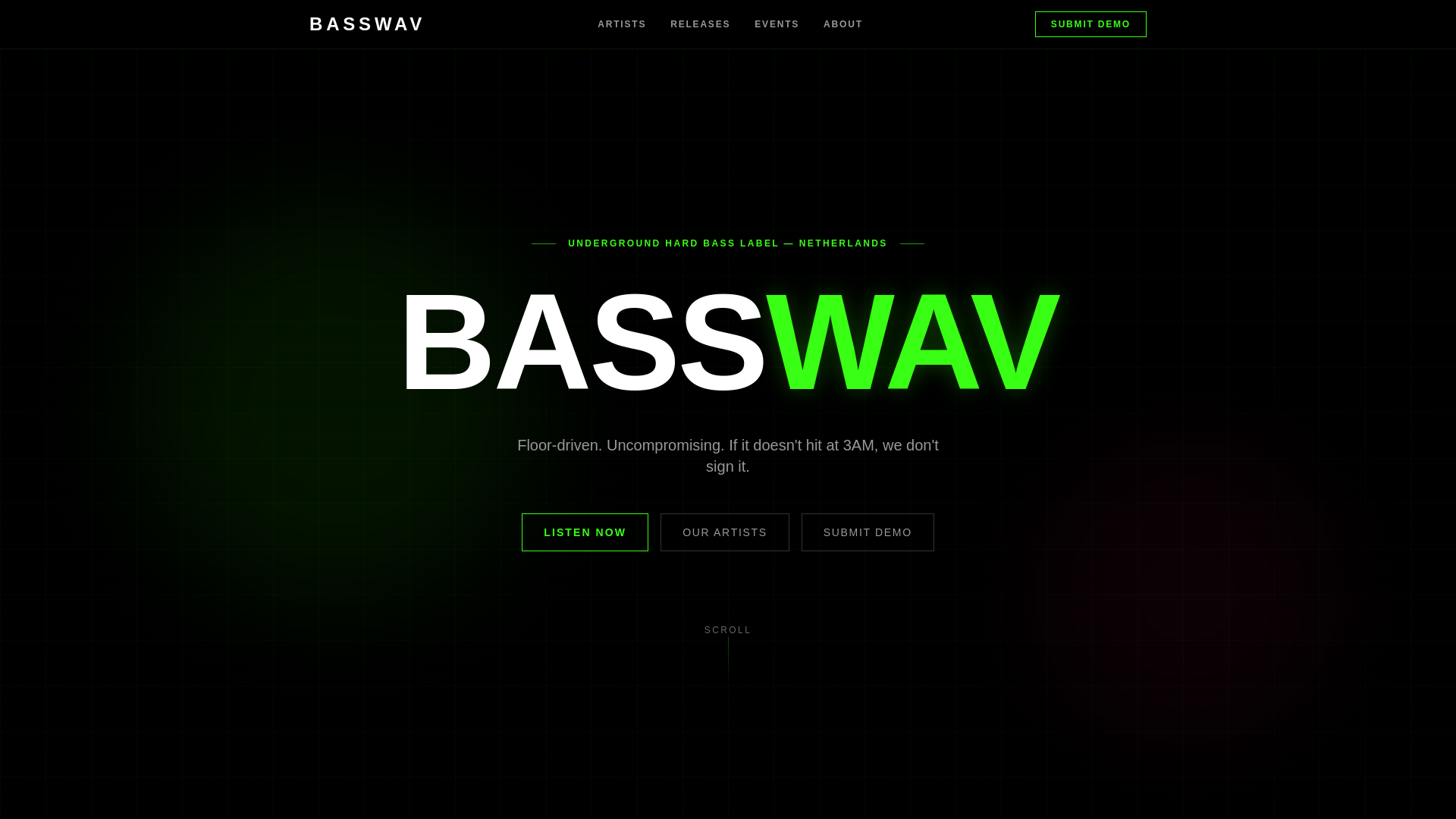website screenshot of https://basswav.com/