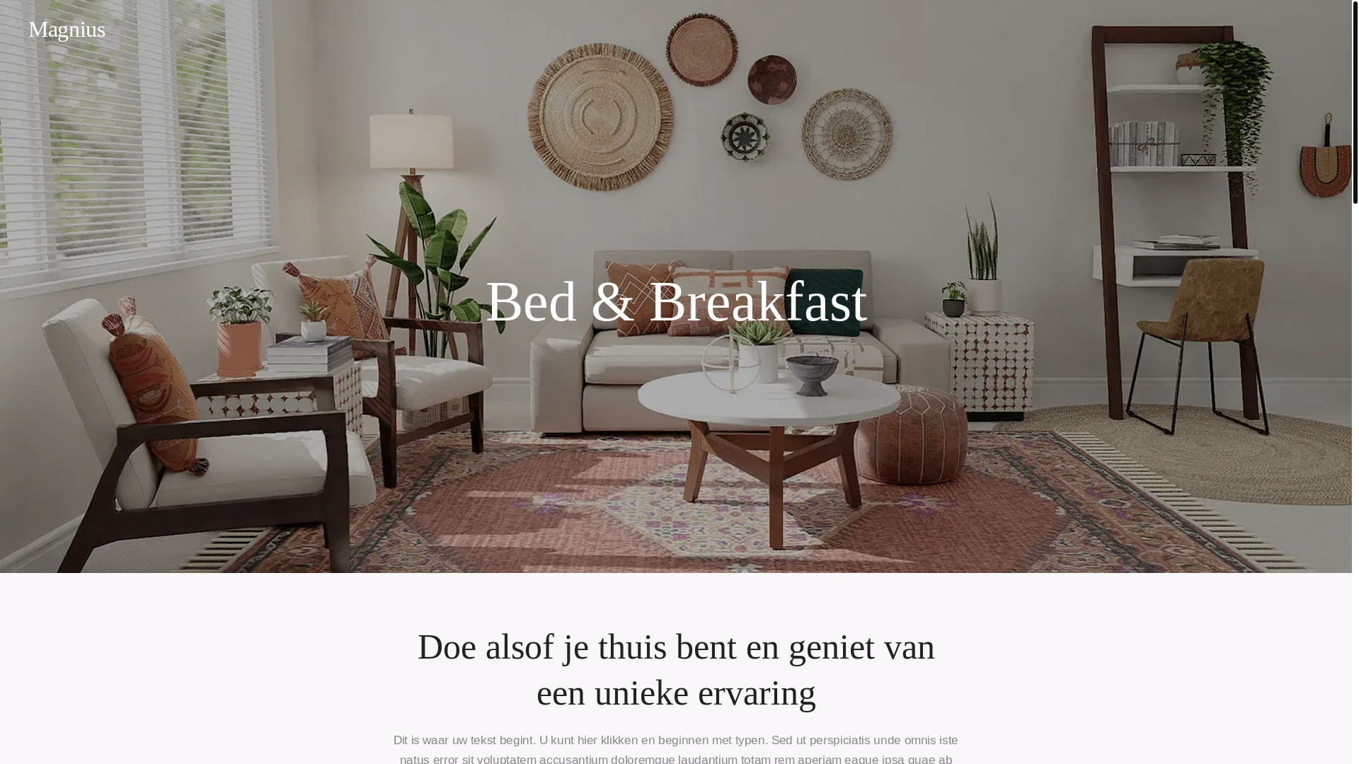 website screenshot of https://vakantiehuiszorg.nl/