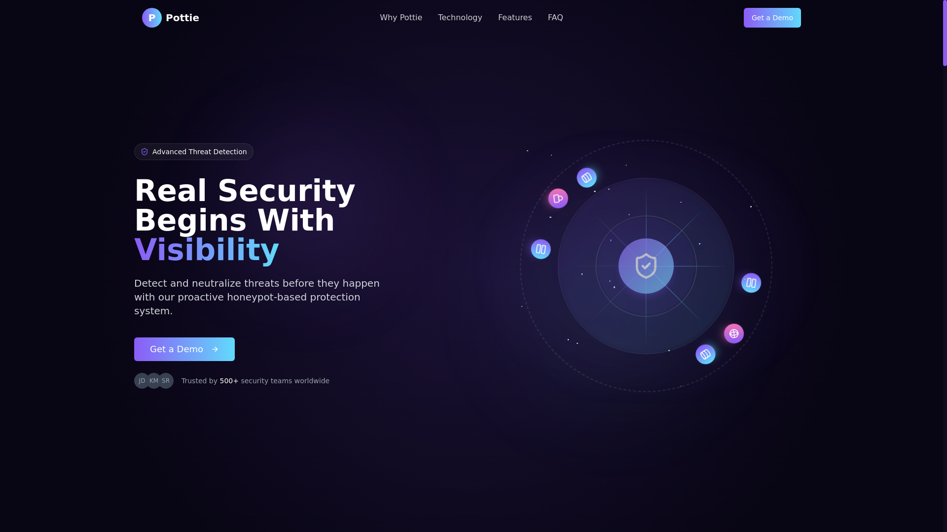 website screenshot of https://pottie-threat-beacon-landing.pages.dev/