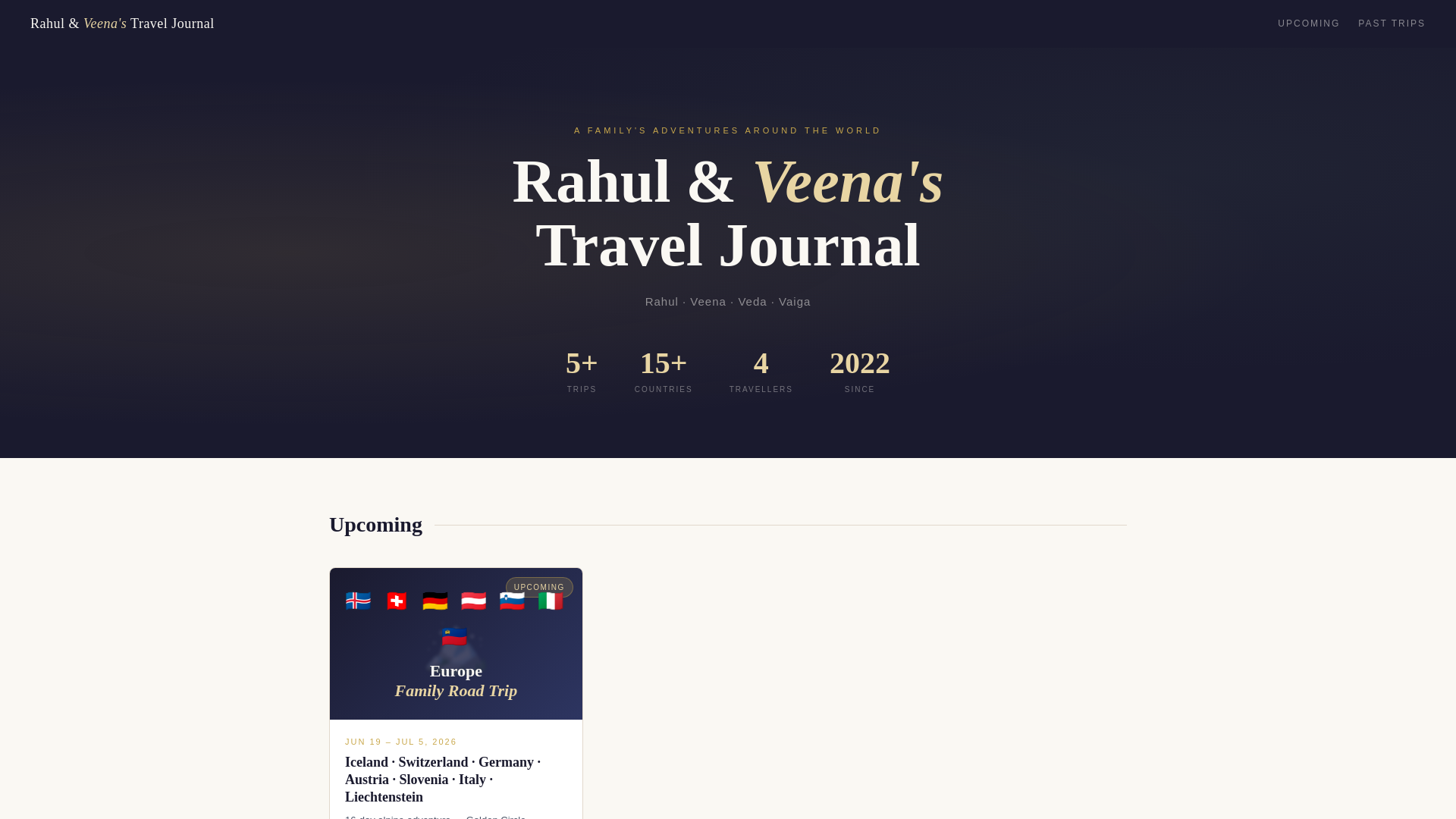 website screenshot of https://vrfamilytravels.pages.dev/