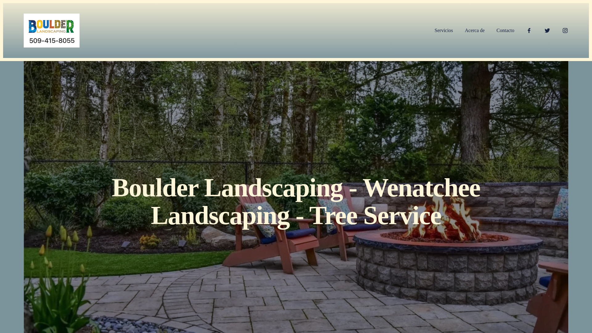 website screenshot of https://boulderlandscapingnorthcentralwashington.com/