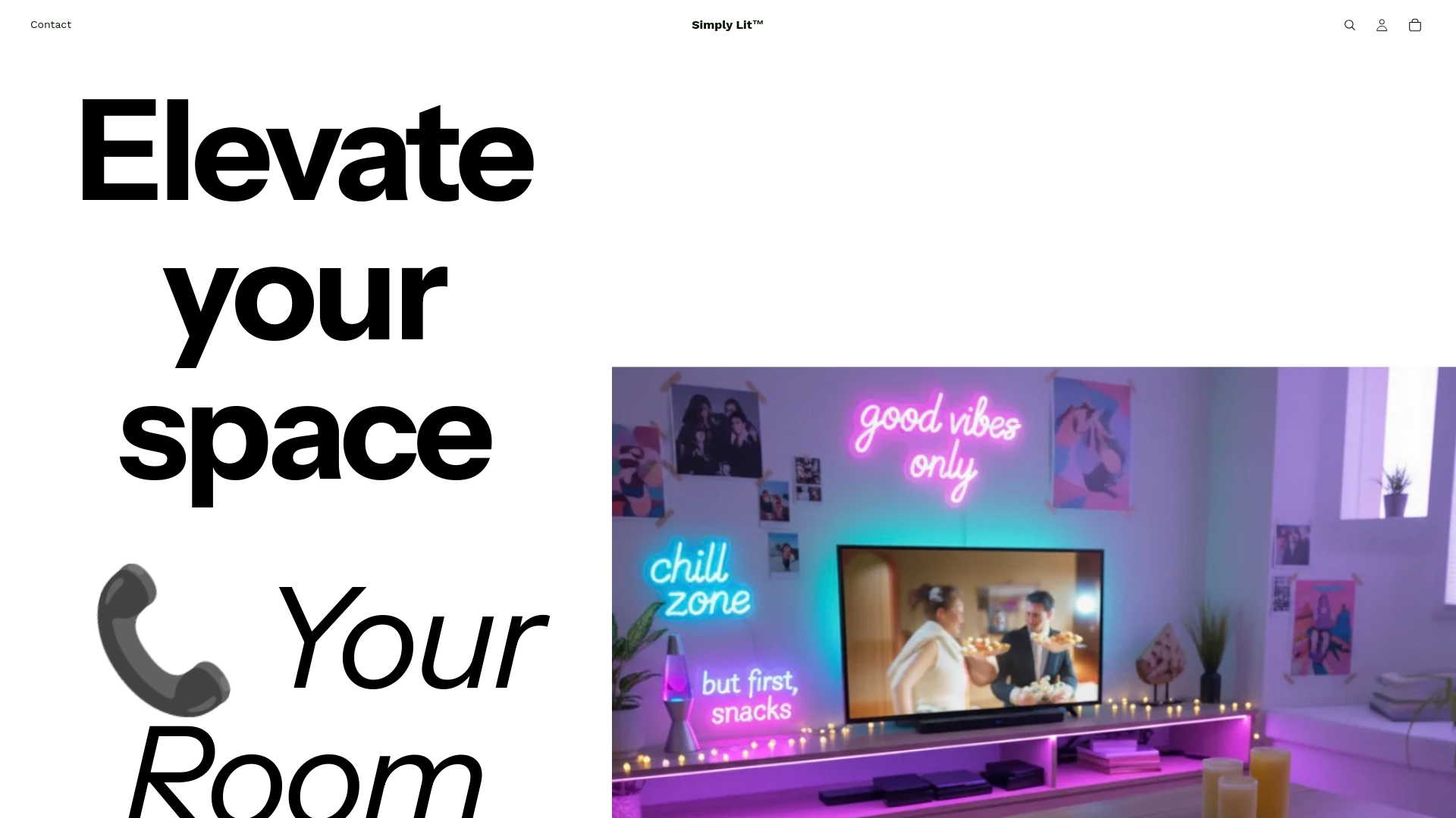 website screenshot of https://simplylit.org/