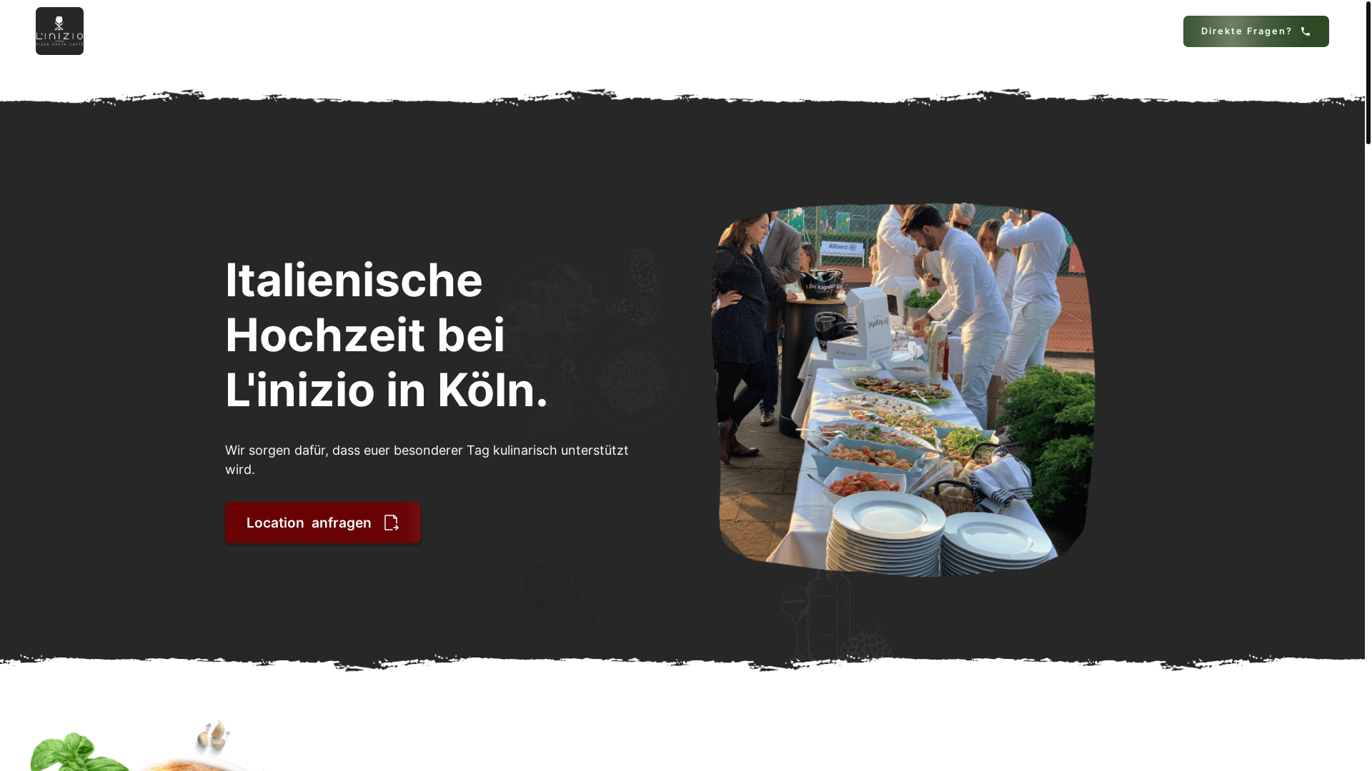 website screenshot of https://restaurantlinizio.com/