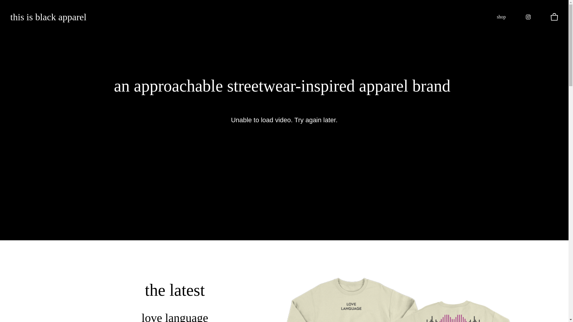 website screenshot of https://thisisblack.net/