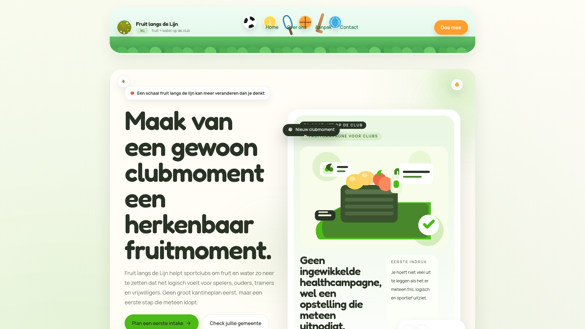 website screenshot of https://fruitlangsdelijn.nl/